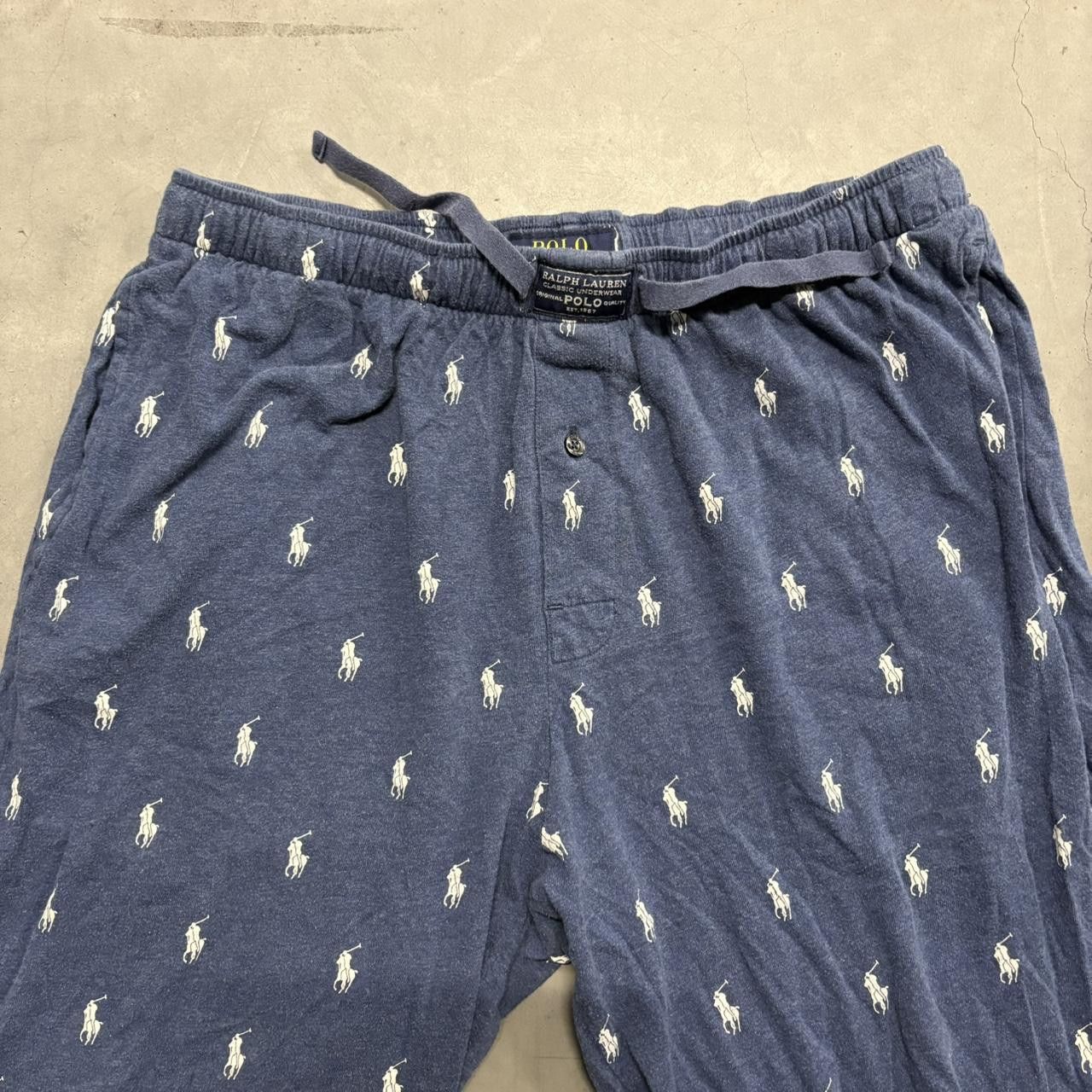Japanese Brand × Vintage Vintage Y2K/2000s Polo Ralph Lauren Sleepwear Loungewear Sweatpants Cuffed Pajama Pants! Size US 32 / EU 48 - 3 Thumbnail
