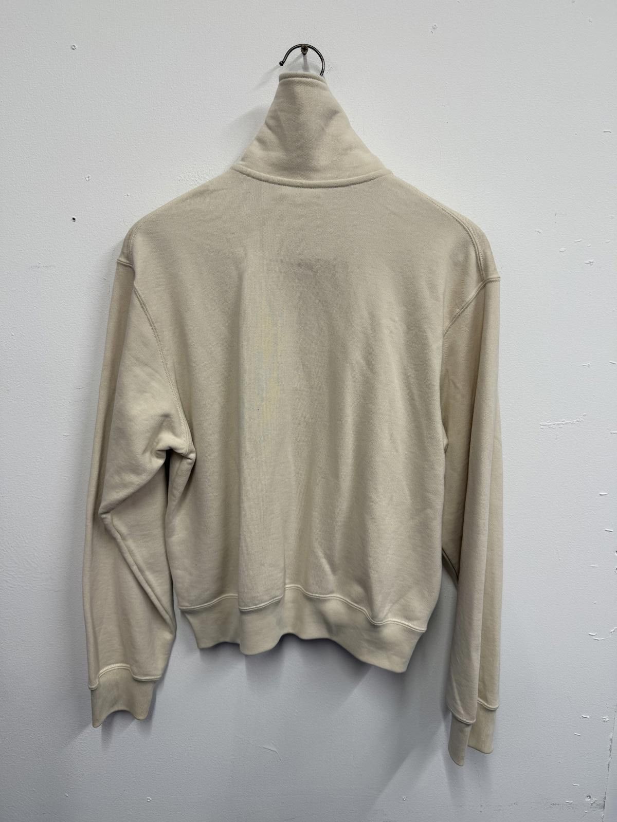 Uniqlo Uniqlo Beige Half-Zip High Neck Sweatshirt Size US M / EU 48-50 / 2 - 2 Thumbnail