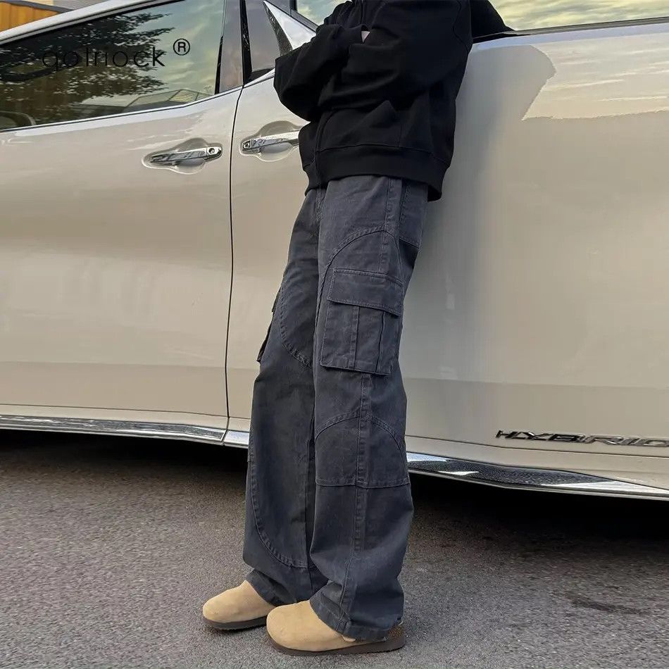 Retro loose casual high street jeans
