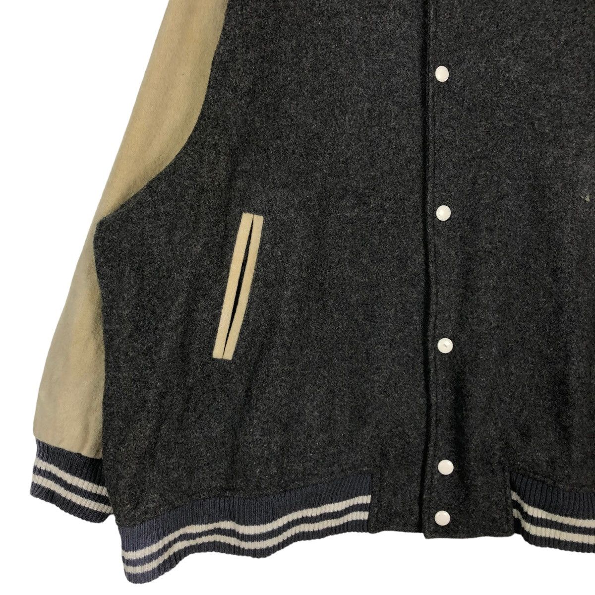 Edwin 🔥VINTAGE VARSITY WOOL JACKET EDWIN ISSEY MIYAKE JAPAN Size US L / EU 52-54 / 3 - 4 Thumbnail