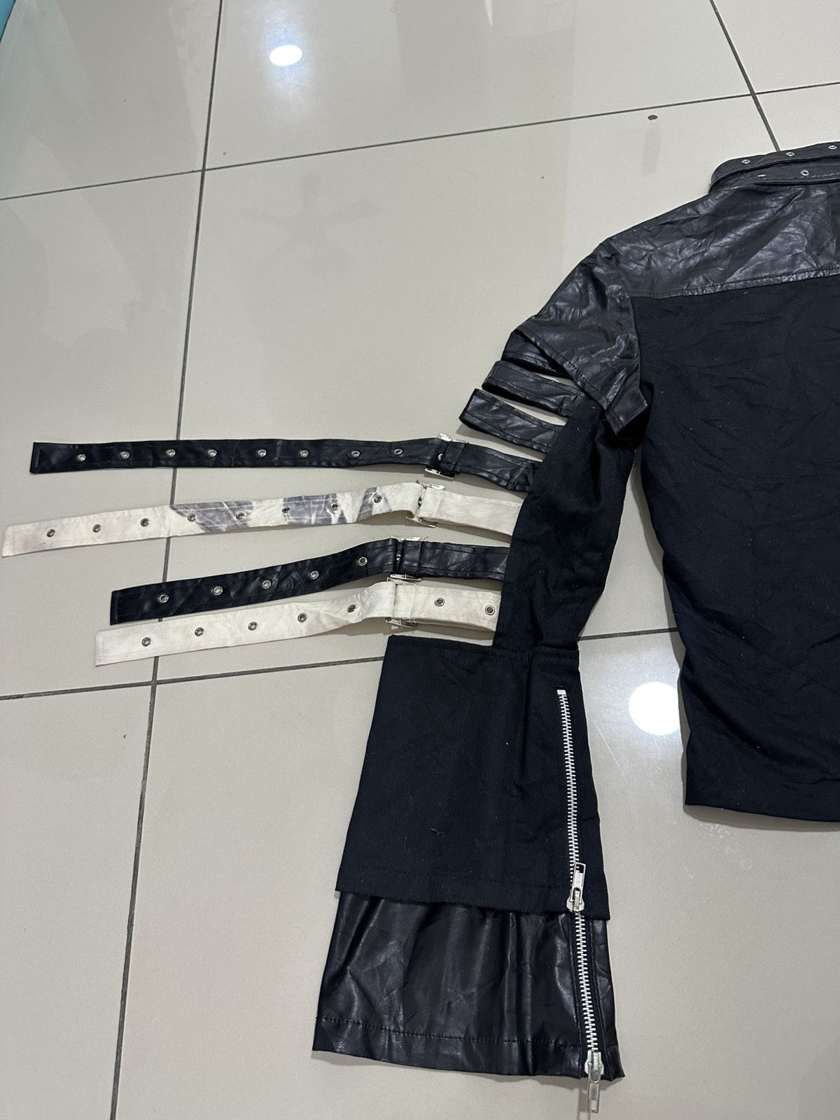 Metal Punk Rave Bondages Steampunk Jacket Cropped top Stlye