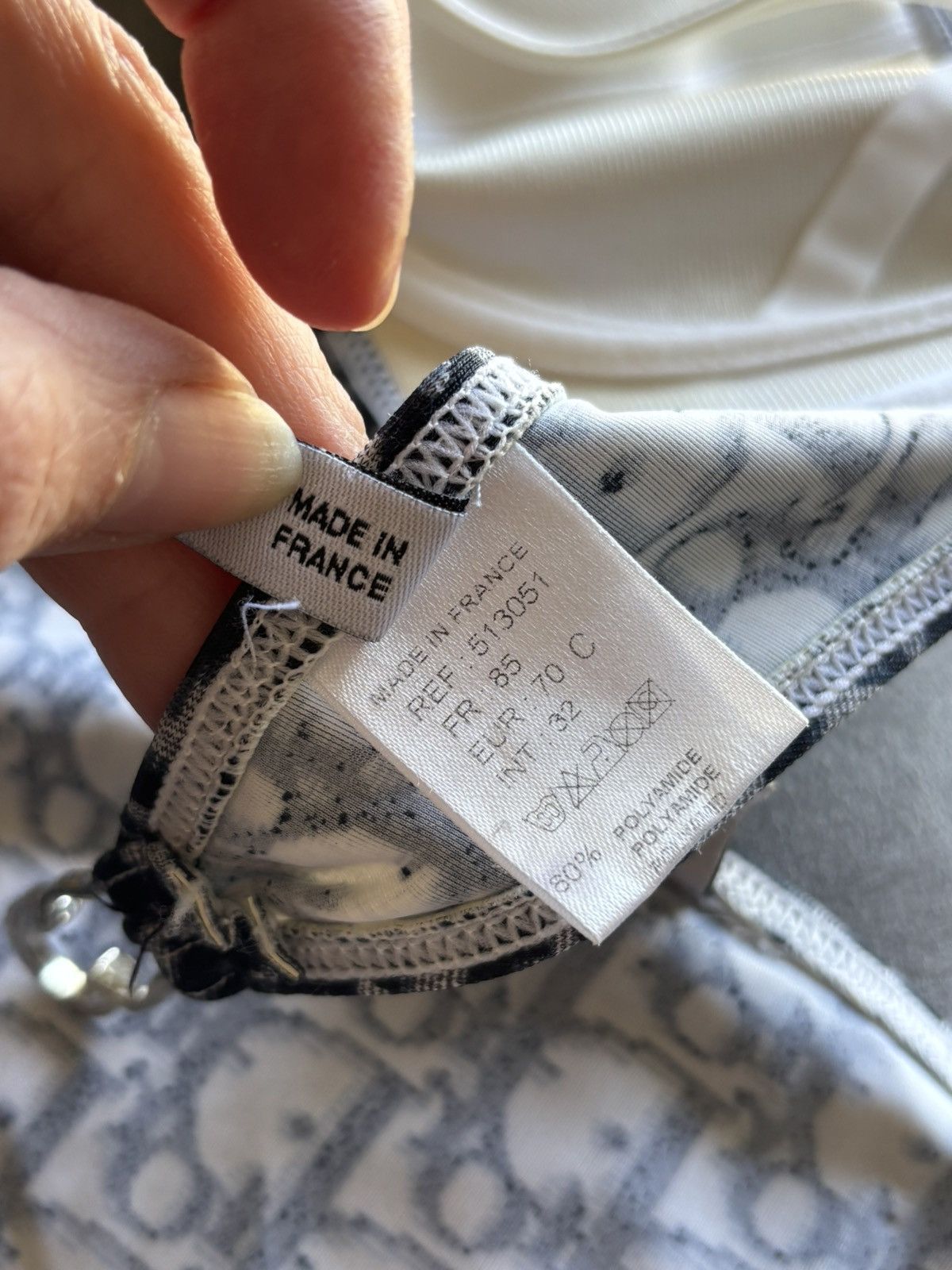 Dior Christian Dior Oblique “Trotter” Bikini Set – 85C – Vintage Size ONE SIZE - 10 Thumbnail