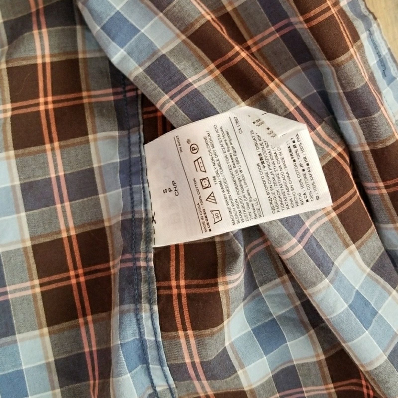 Banana Republic Plaid Banana Republic Slim Fit Shirt Size US S / EU 44-46 / 1 - 3 Thumbnail