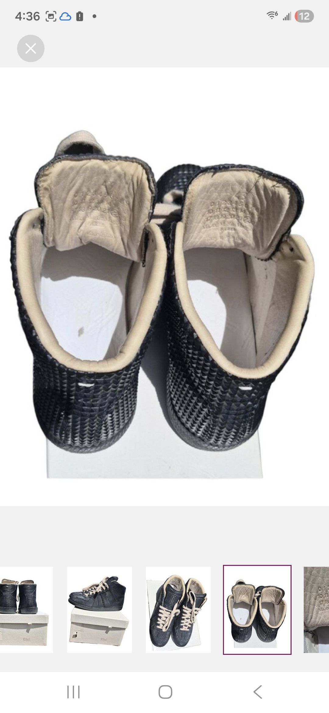 Maison Margiela Maison Margiela Studded Pyramid Gat High Top Sneakers Size US 10 / EU 43 - 7 Thumbnail