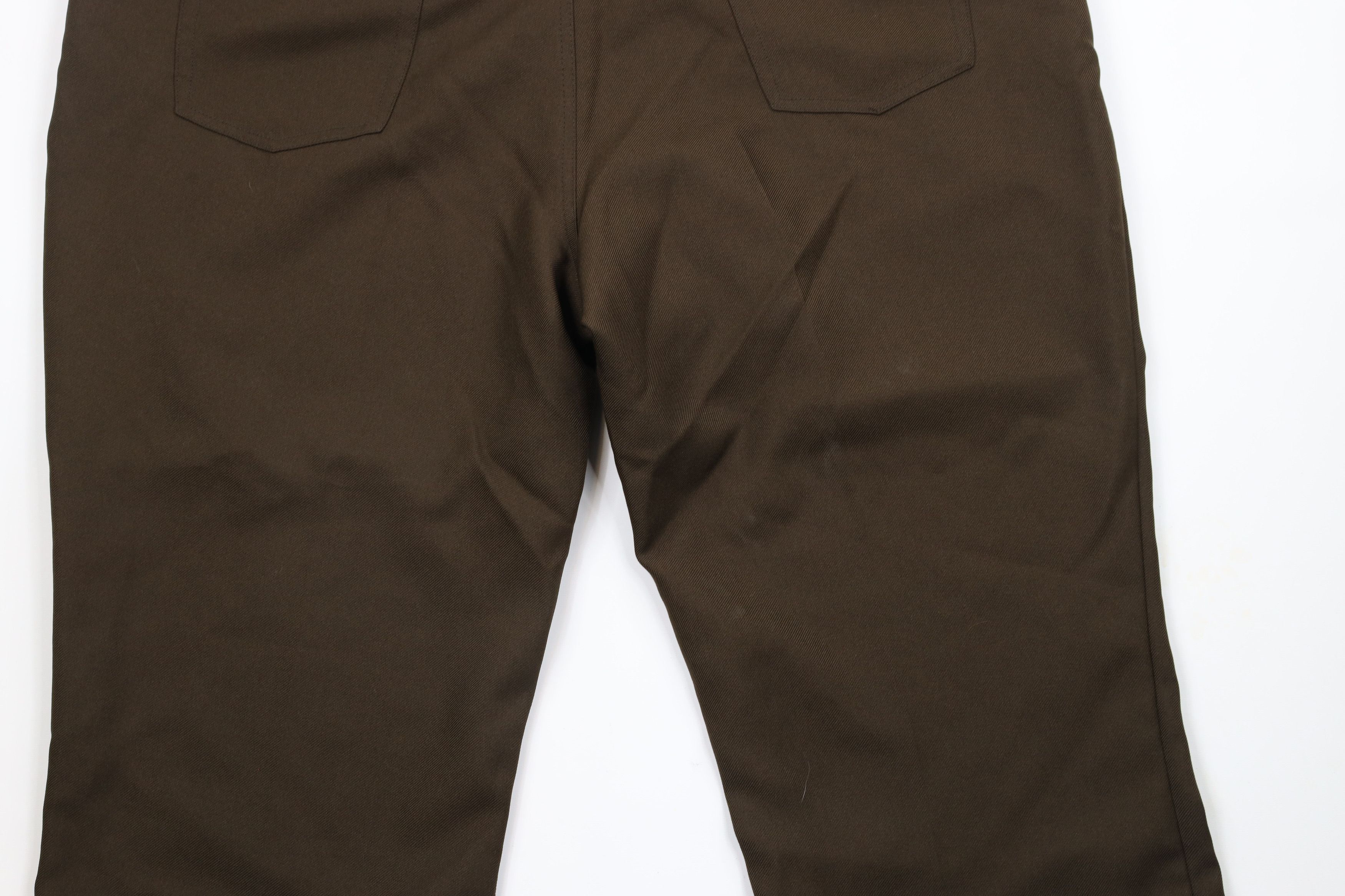 Vintage Vintage 90s Streetwear Front Knit Wide Leg Chino Pants Brown Size US 44 / EU 60 - 11 Thumbnail