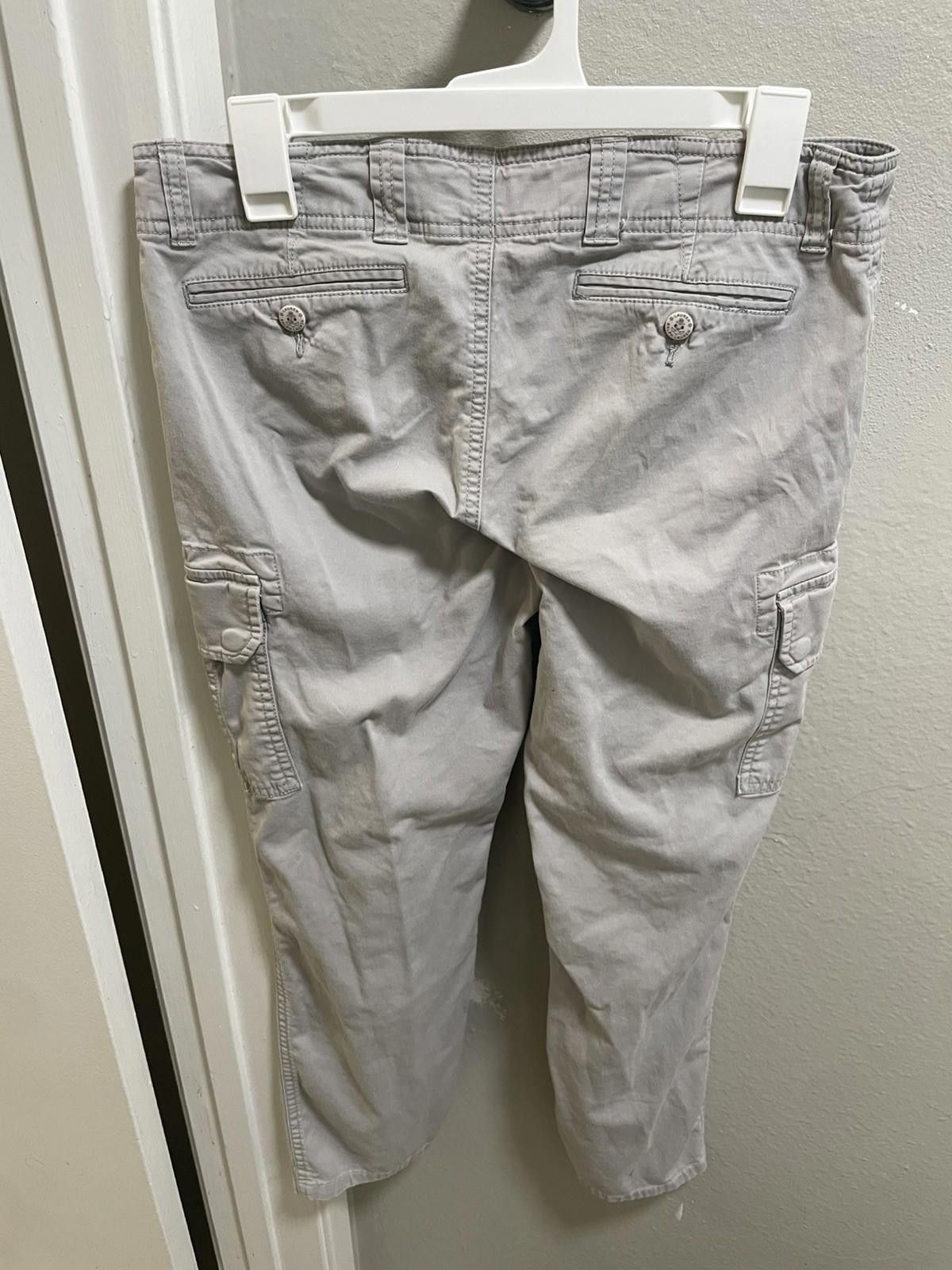 Polo Ralph Lauren Lauren Jeans Co Cargo Capri Pants Ivory Women Sz 6 Size 28" / US 6 / IT 42 - 3 Thumbnail