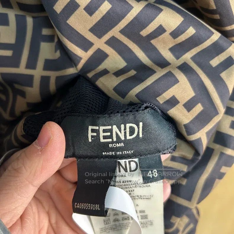 Fendi Fendi Monogram Full Print Reversible Windbreaker Jacket Size US M / EU 48-50 / 2 - 3 Thumbnail