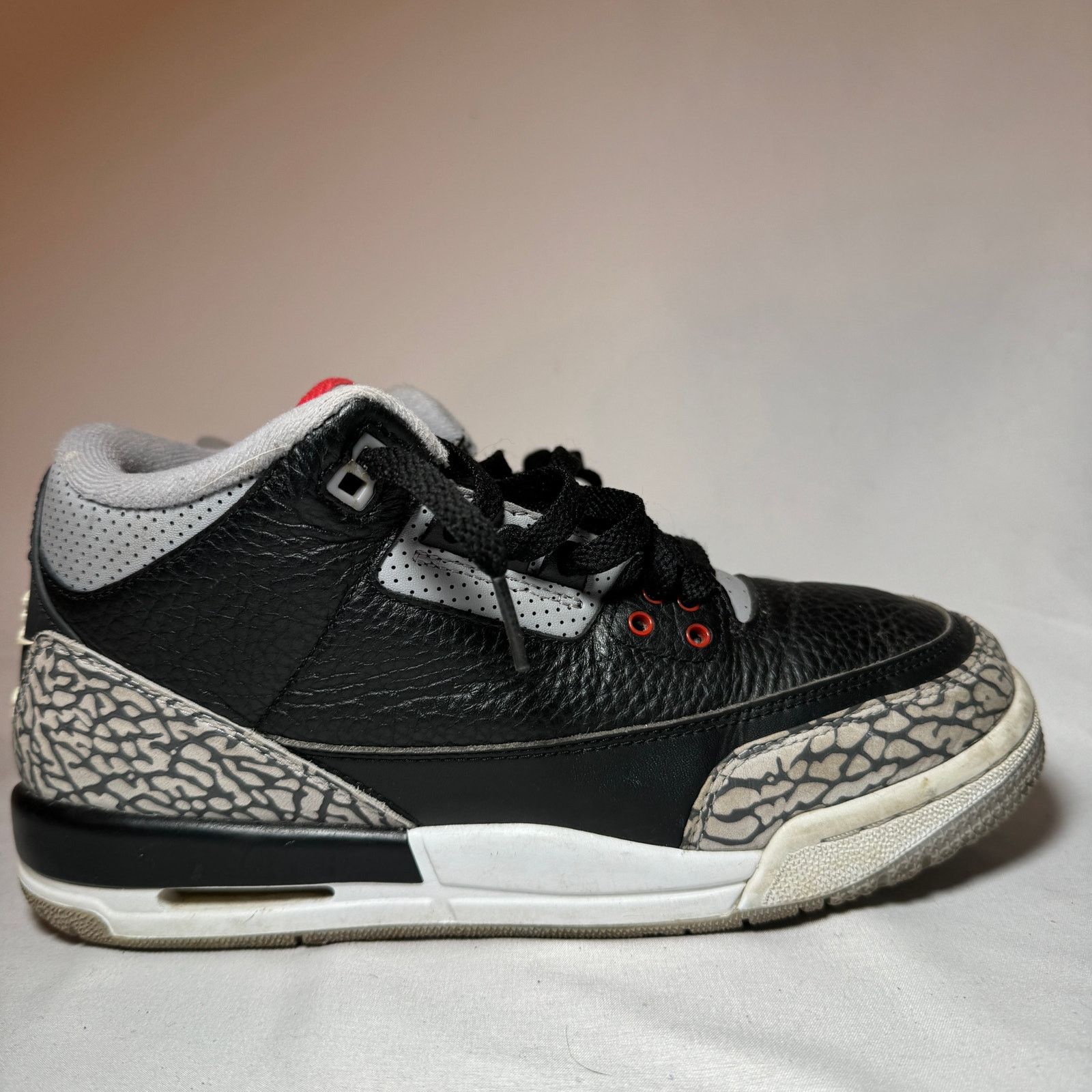 Size 7 - Nike Air Jordan 3 Retro OG BG Black Cement 2018