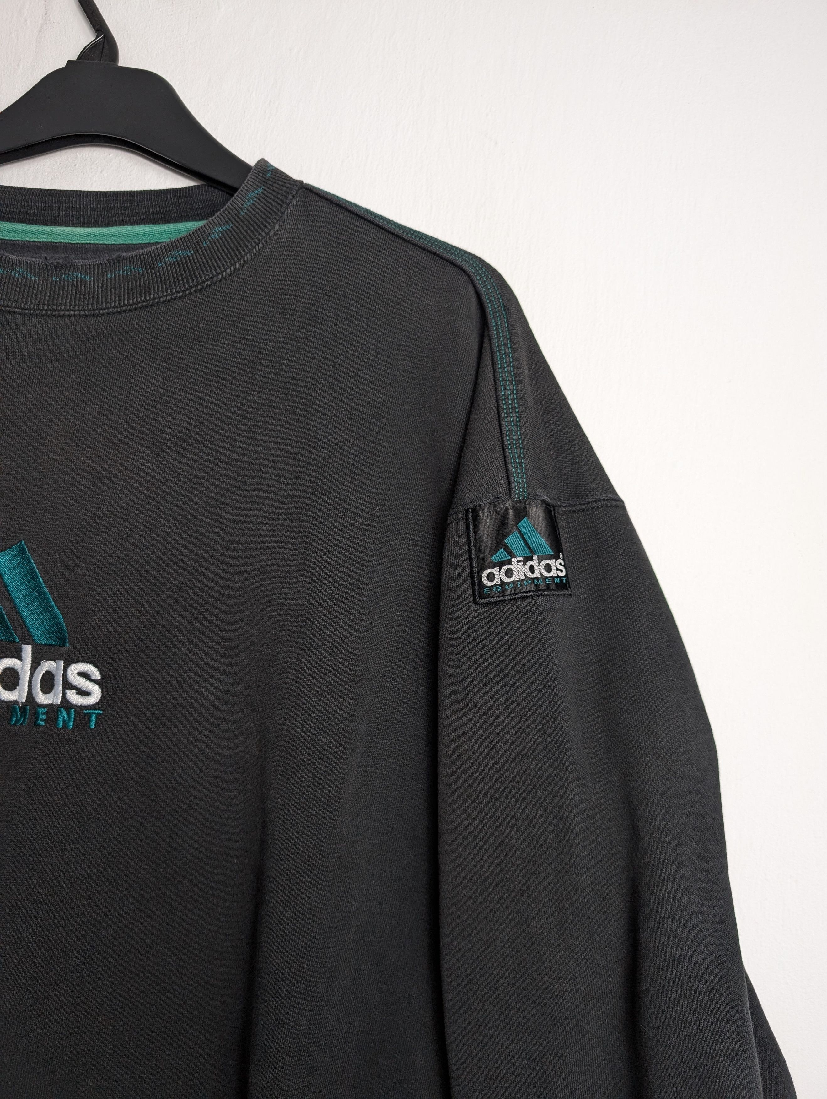Adidas Vintage Adidas Equipment EQT Sweatshirt 90s Boxy Baggy Retro Size US XL / EU 56 / 4 - 3 Thumbnail
