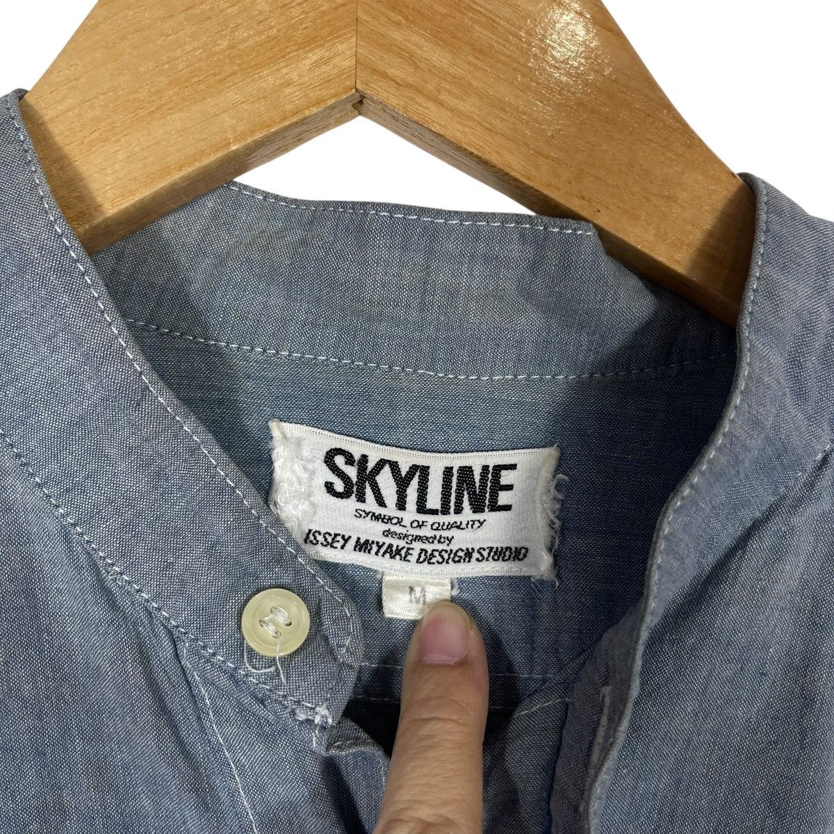 Issey Miyake Issey Miyake Skyline Chambray Shirt Minimal Design Studio Size US M / EU 48-50 / 2 - 3 Thumbnail