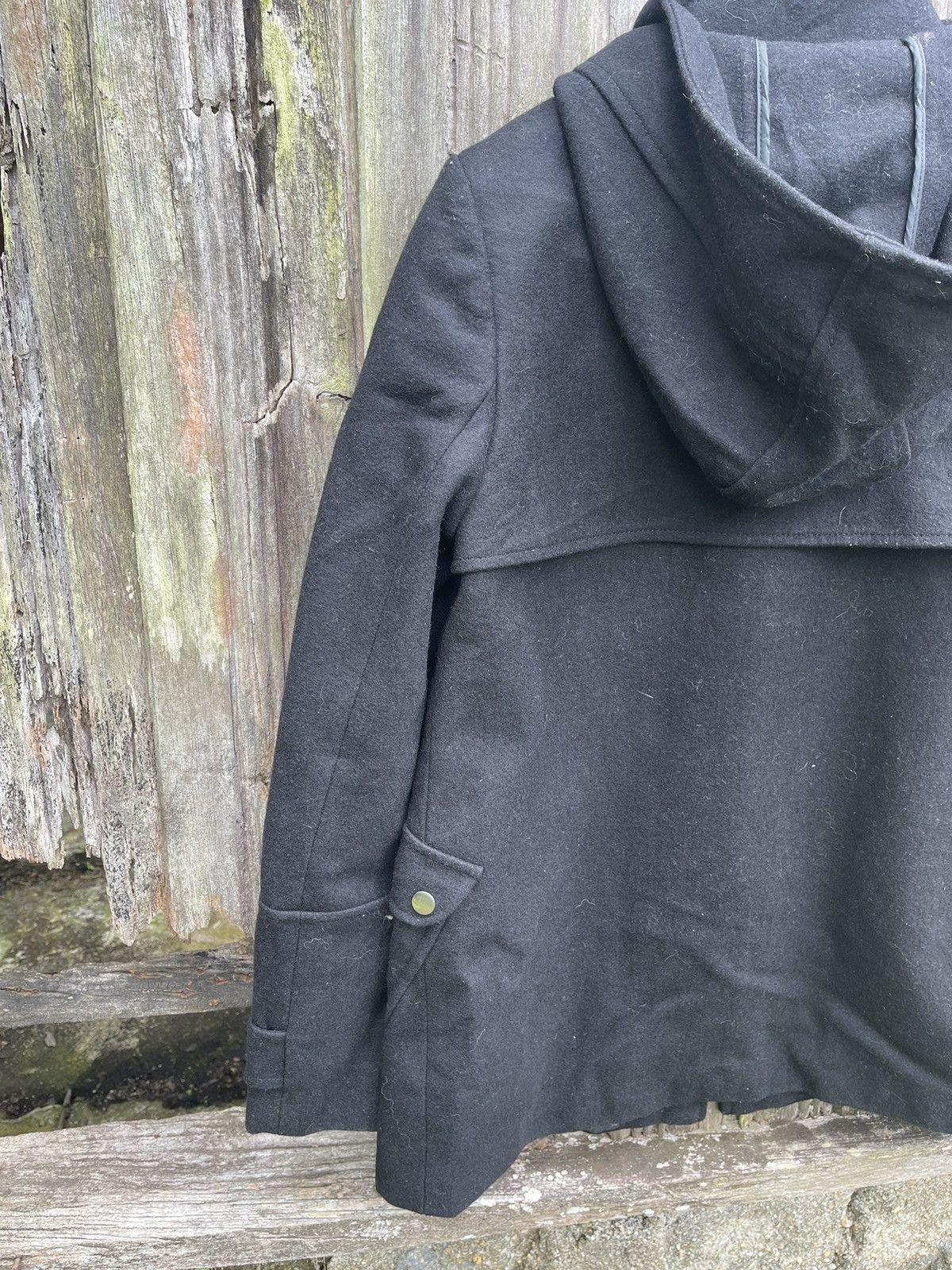 Designer Clockhouse Wool Blend Toggle Coat — Black (M) Size US M / EU 48-50 / 2 - 12 Thumbnail