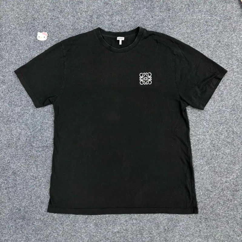 Loewe Loewe Black Cotton Blend Men's T-Shirt 0089 Size US XL / EU 56 / 4 - 1 Thumbnail