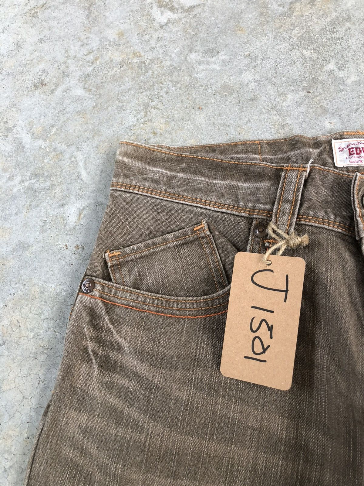 If Six Was Nine Japanese Edwin Exclusive Flared Jeans Bootcut Distressed Size US 31 - 14 Thumbnail