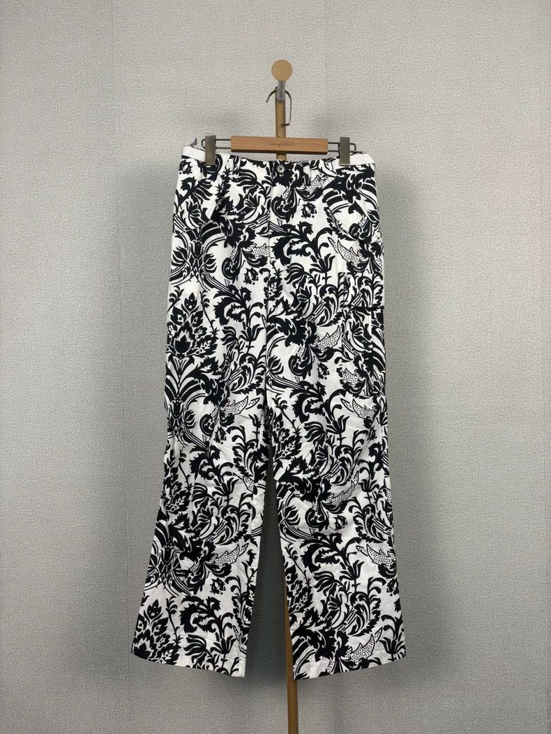 Dior Dior Black White Floral Print Pants Size US 38 / EU 54 - 1 Thumbnail
