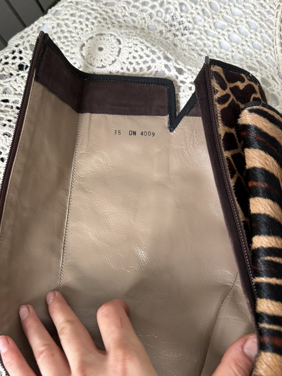 Bruno Magli Bruno Magli Animal Print High Boots Zebra & Giraffe Pattern Size US 5 / IT 35 - 8 Thumbnail