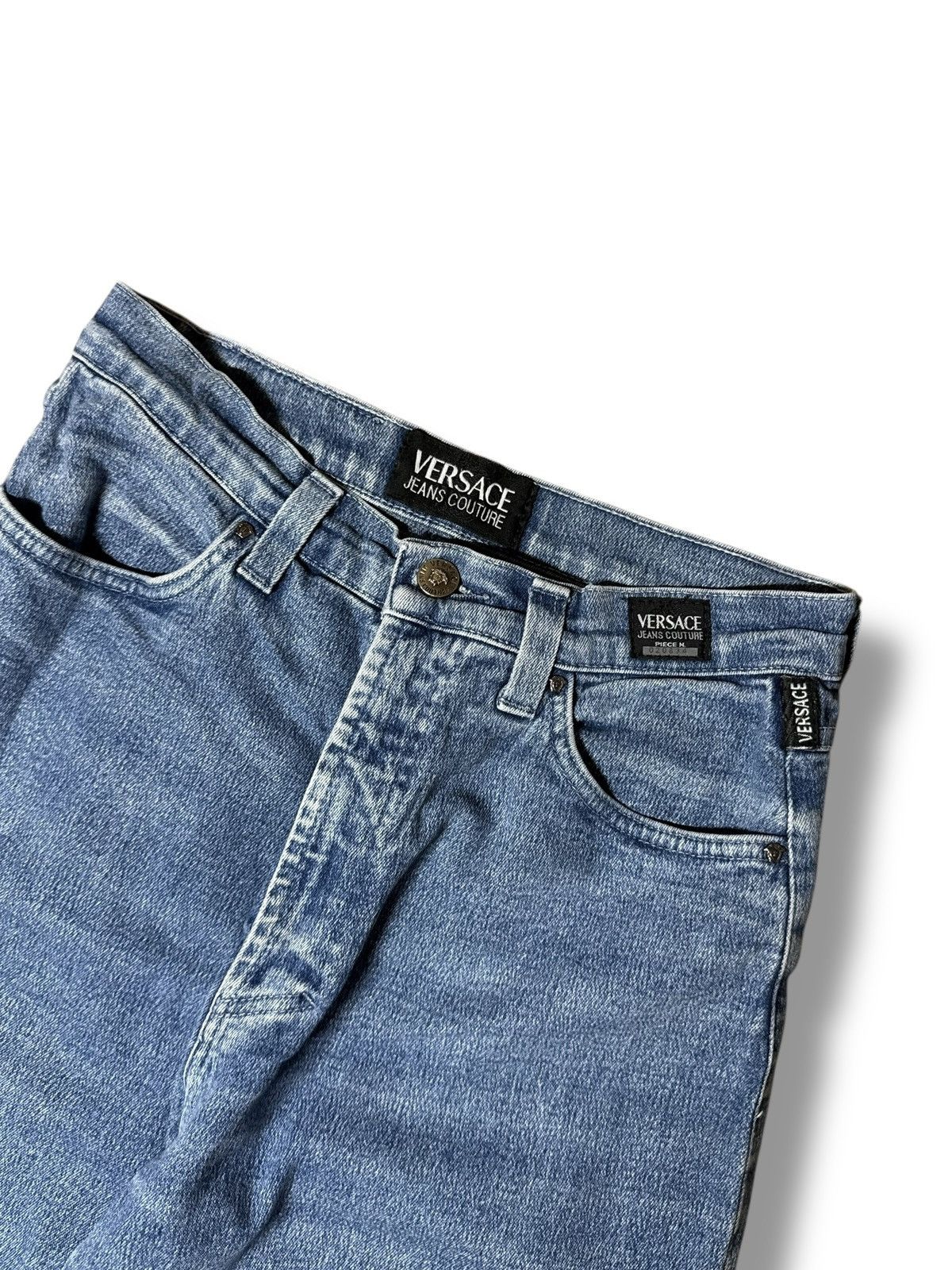 Versace Vintage Versace Jeans Couture Jeans Denim 90s Blue Pants Size US 31 - 7 Thumbnail