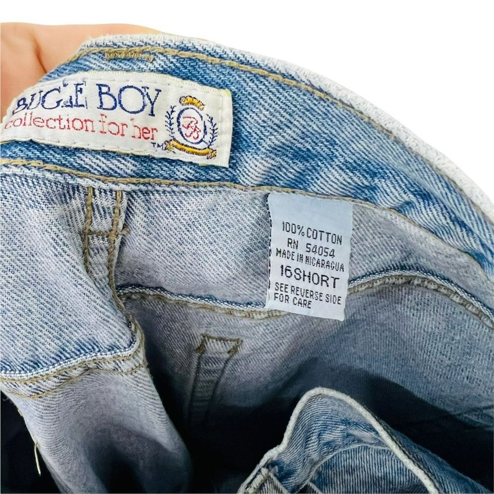 Bugle Boy Vintage 90s Bugle Boy Collection for Her Jeans Light Wash Size 38" / US 16 / IT 52 - 3 Thumbnail