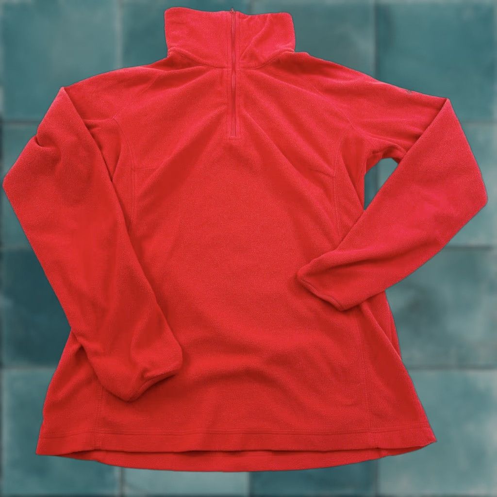 Vintage Columbia Fleece Sweatshirt Jacket Women’s Small Red 1/2 Zip Jacket Womens S Red 1/2 Zip Winter Fleece Columbia Size S / US 4 / IT 40 - 1 Thumbnail