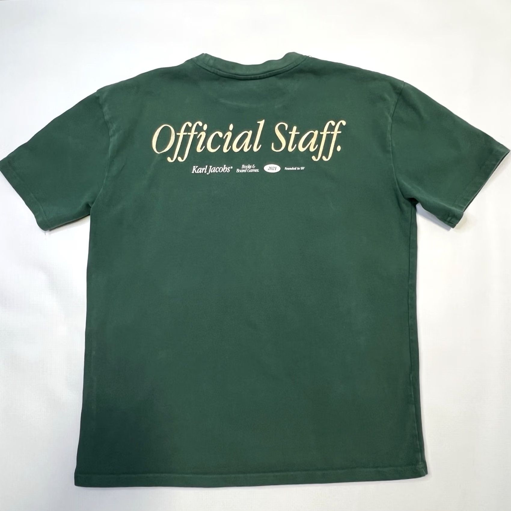 Vintage VINTAGE Karl Jacobs Large Unisex Shirts Green Official Staff Shirt 2021 Size US L / EU 52-54 / 3 - 3 Thumbnail