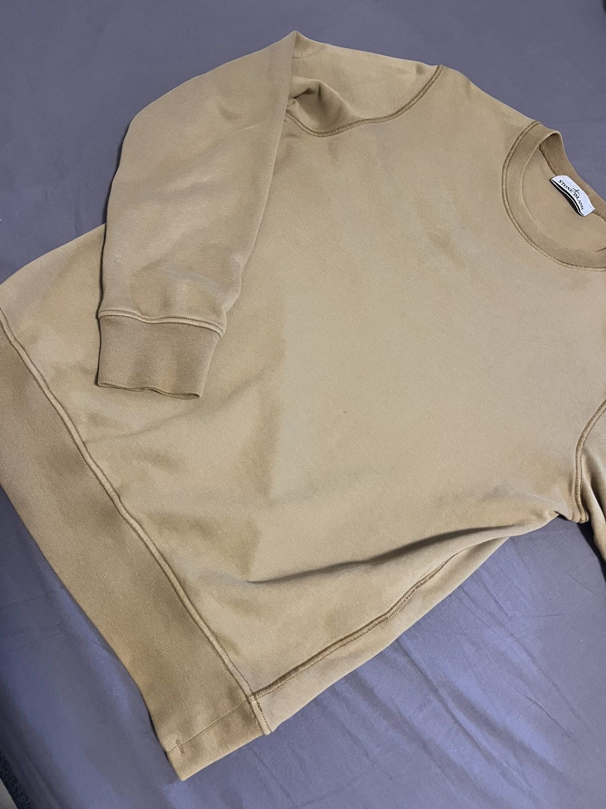 Stone Island STONE ISLAND Brushed Organic Cotton Crewneck Sweatshirt Size US M / EU 48-50 / 2 - 4 Thumbnail