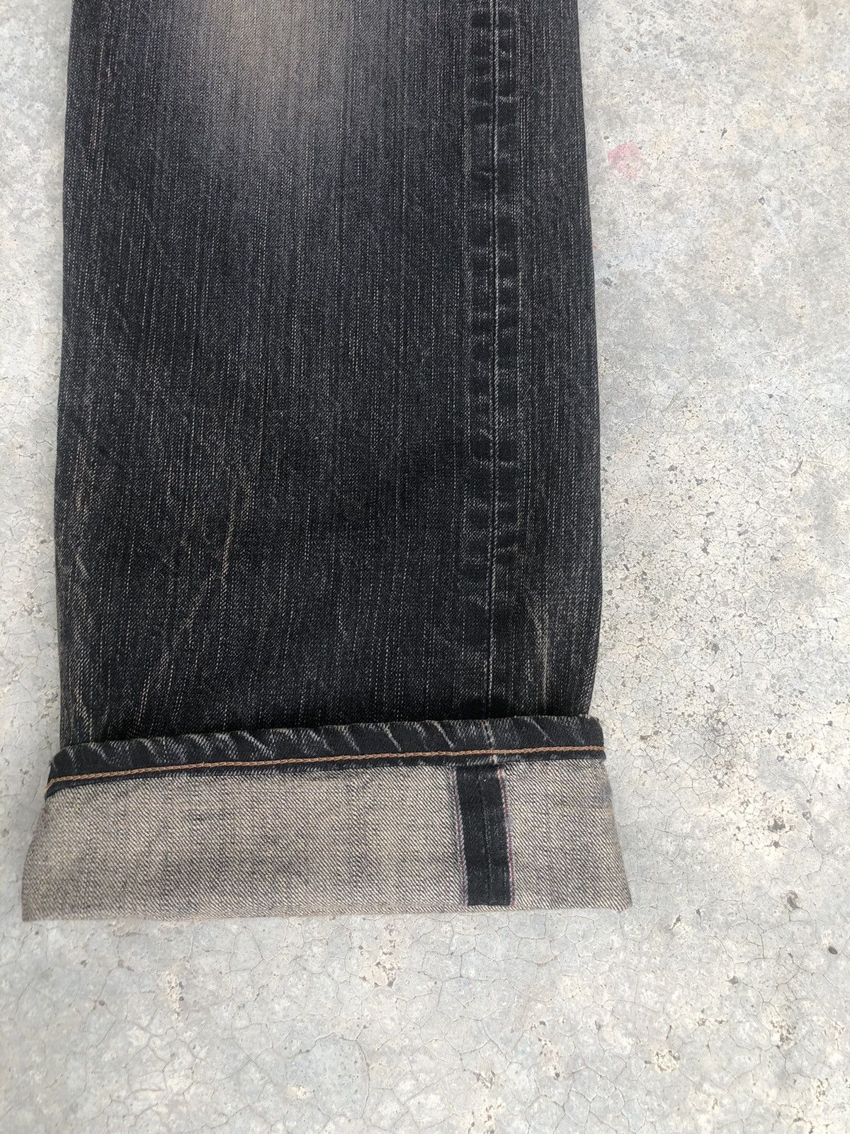 Edwin Japanese Edwin 505ZX Selvedge Denim Distressed Jeans Mudwash Size US 32 / EU 48 - 14 Thumbnail