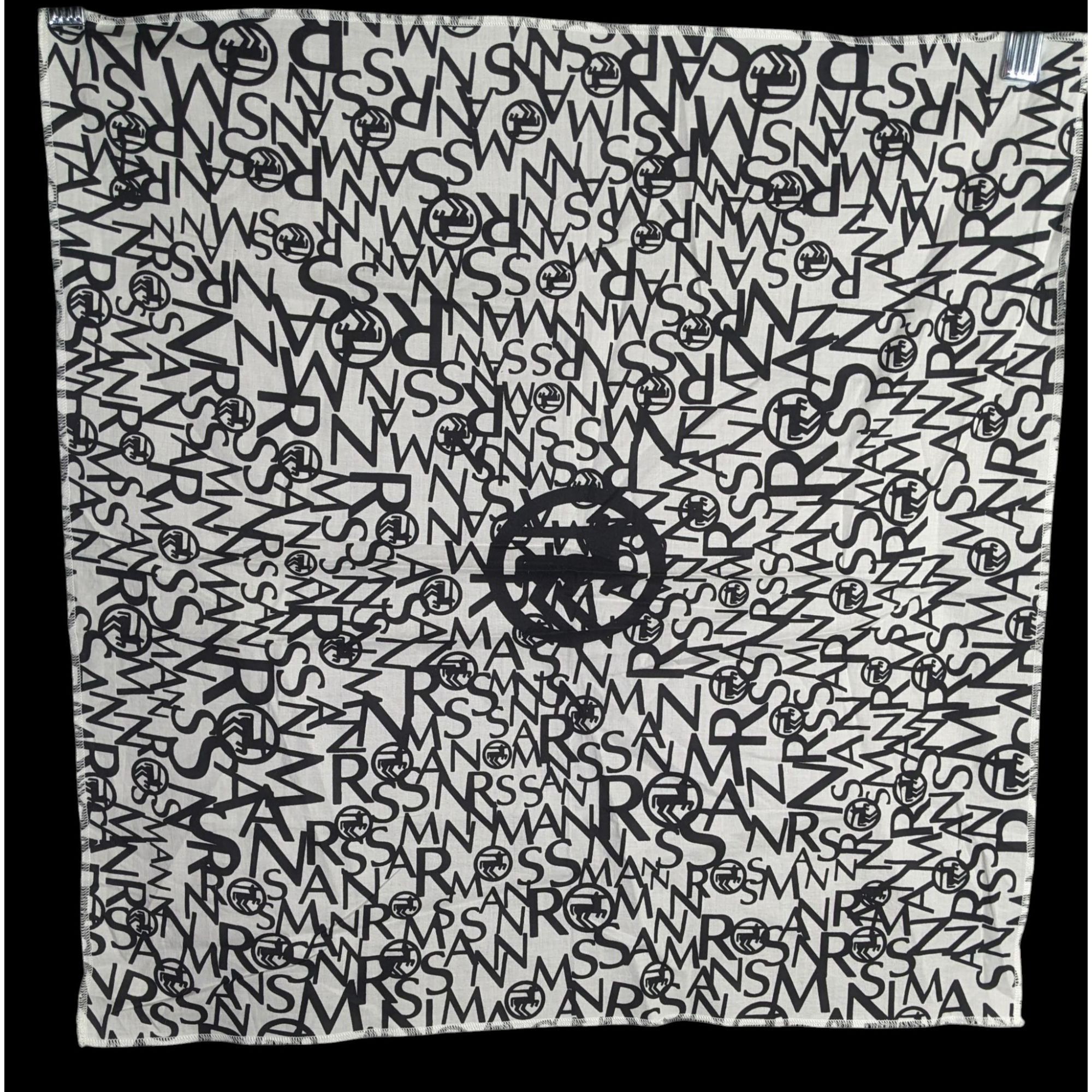 Other Rossmann Black & White Logo Patterned Square Scarf Size ONE SIZE - 2 Thumbnail