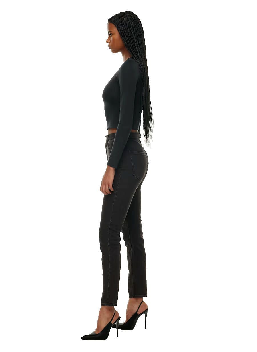 Designer Denim Forum Aritzia US27 Black Yoko High-Waisted Slim Jeans Size 27" / US 4 / IT 40 - 2 Thumbnail