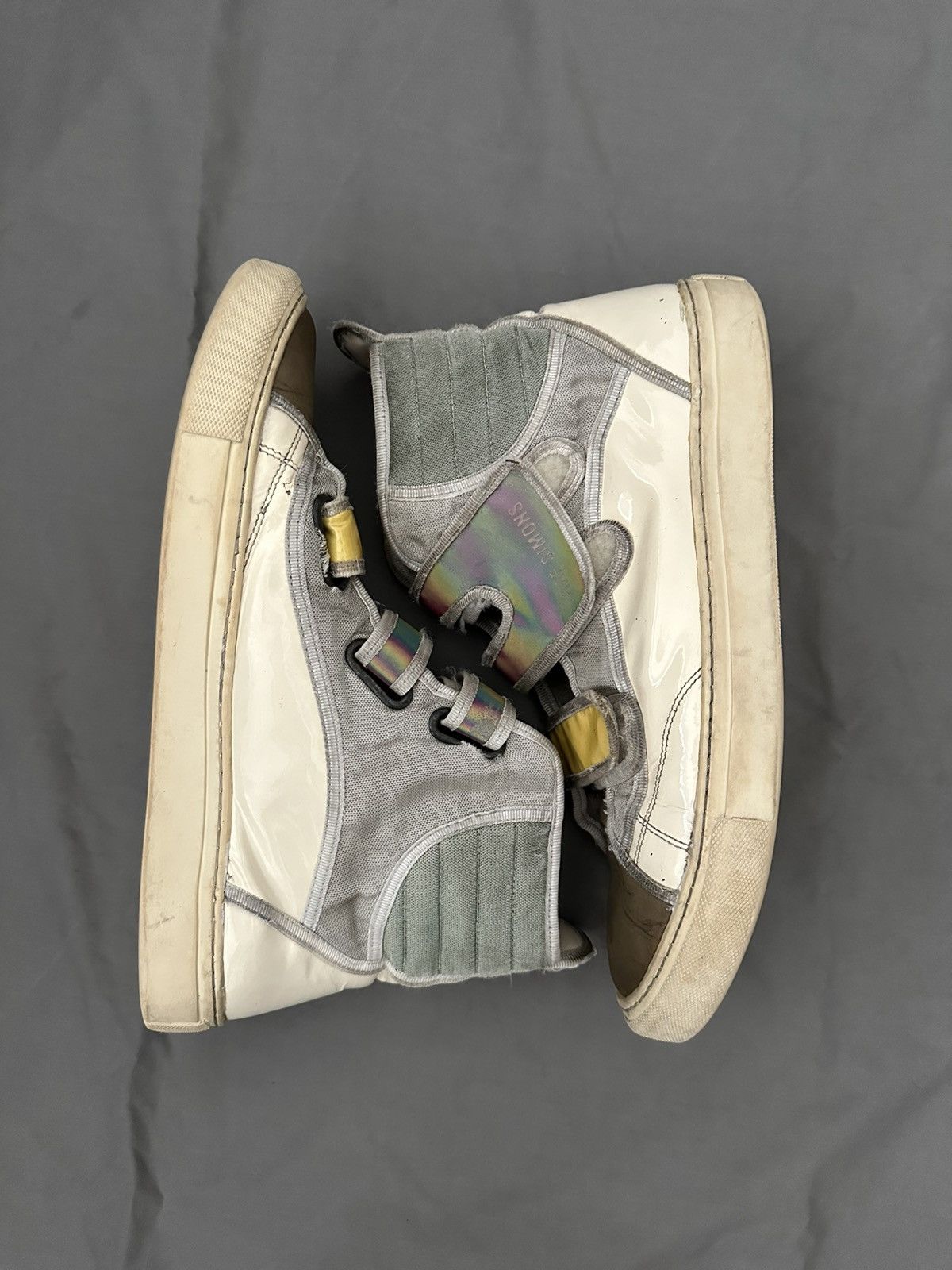 Raf Simons Holographic Velcro High Tops Size US 11 / EU 44 - 2 Thumbnail