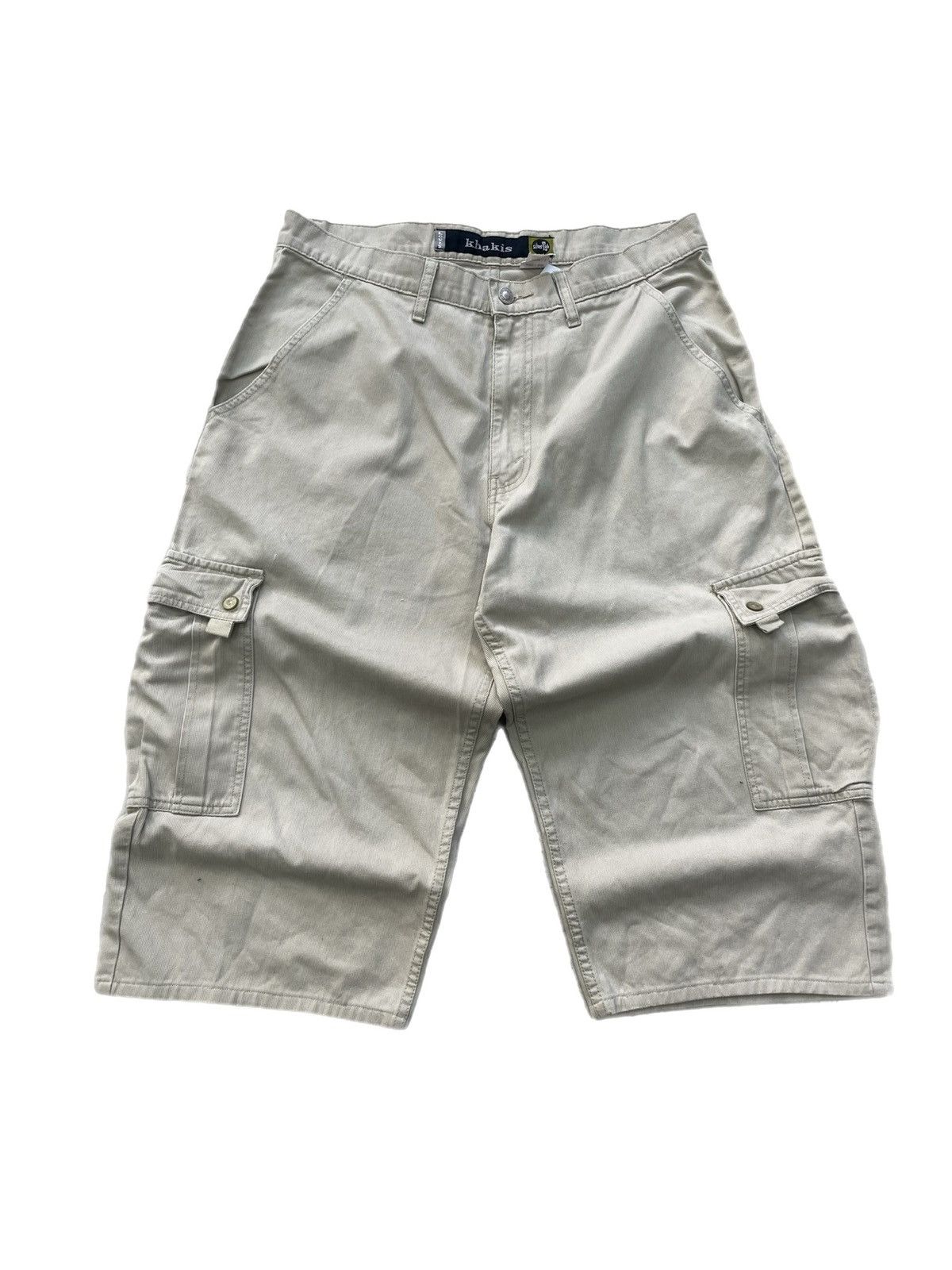 Levi's Levis cargo wide shorts cargo silver tab baggy khakis y2k Size US 33 - 1 Thumbnail