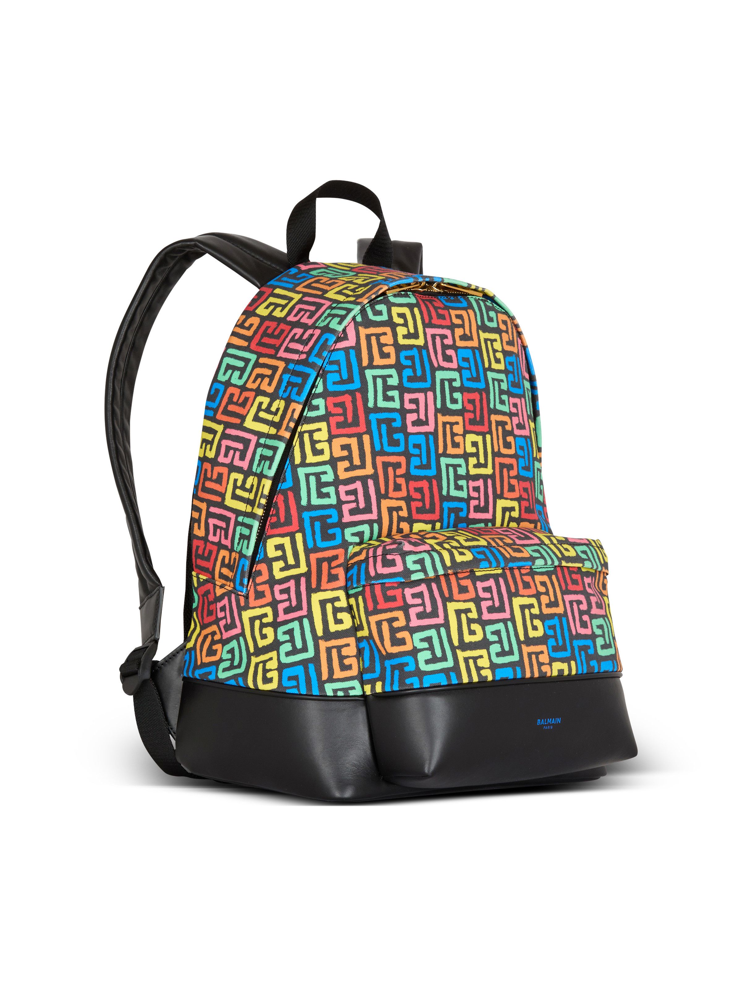 Balmain o1s1wg111025 Size: OS/Canvas Backpack in Multicolor Size ONE SIZE - 2 Thumbnail