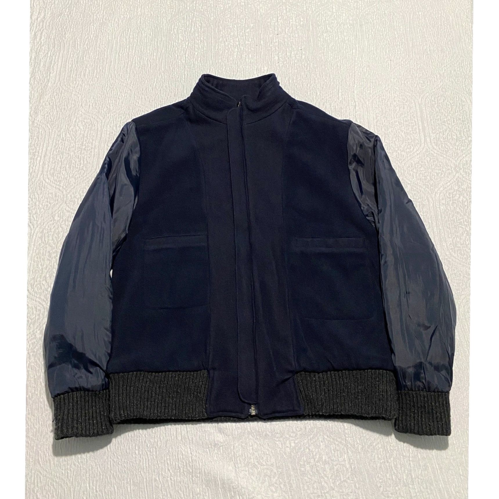 Vintage Hawke & Co Outfitter Bomber Jacket Wool Blend Full Zip Blue M Men Size M Size US M / EU 48-50 / 2 - 5 Thumbnail