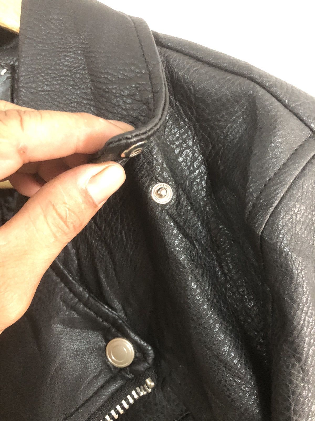 Designer × Japanese Brand vintage Y2K Leather Jacket Dress Volume Punk Design Size US M / EU 48-50 / 2 - 7 Thumbnail