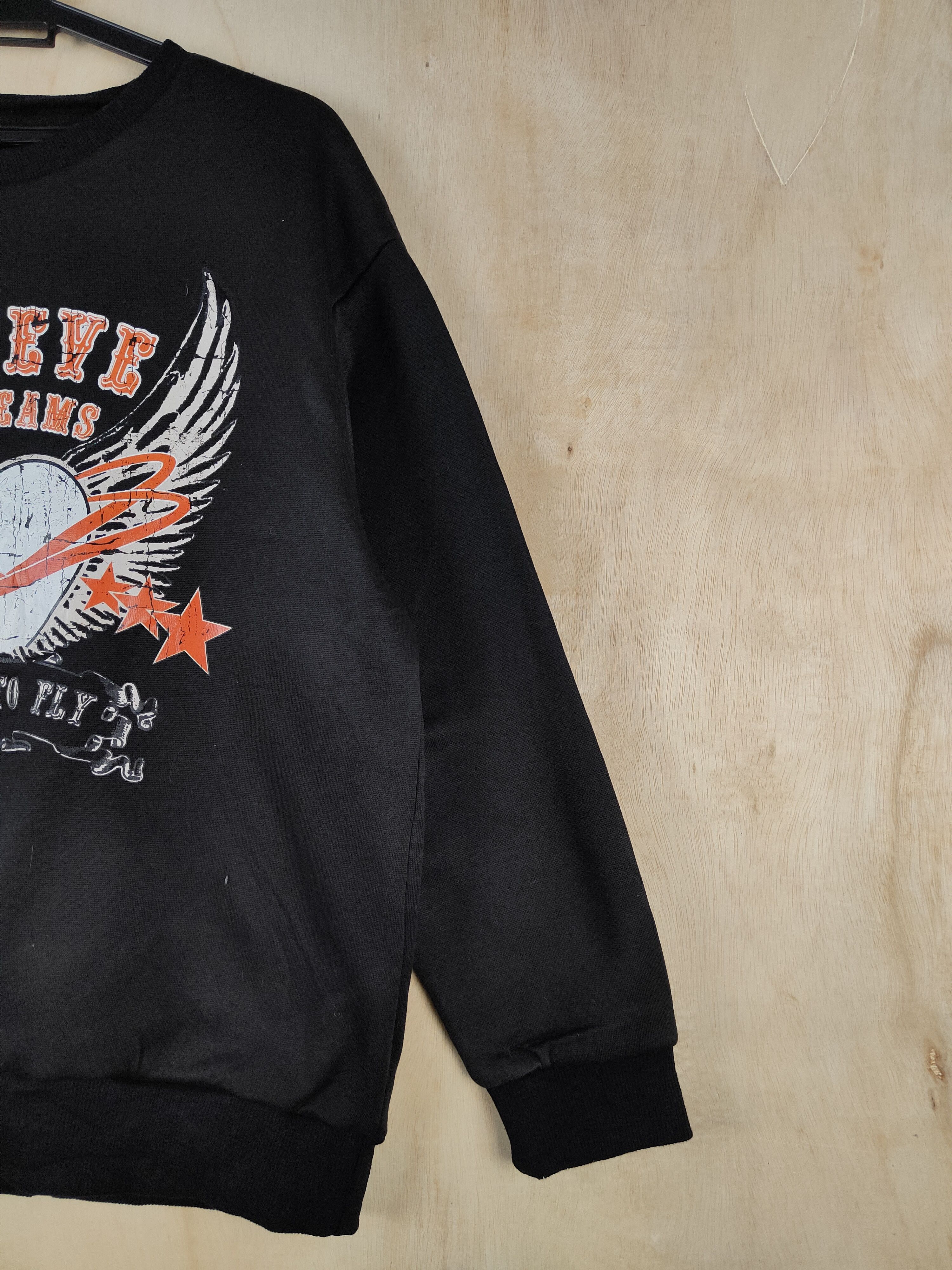 Japanese Brand × Vintage Shein Black Sweatshirts #S2557 Size US L / EU 52-54 / 3 - 6 Thumbnail