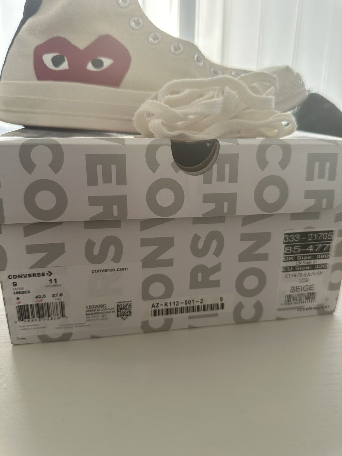 Comme des Garcons × Converse CDG x Converse Hi-top Size US 9 / EU 42 - 10 Thumbnail