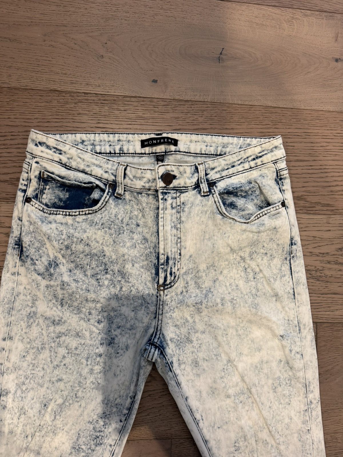 MONFRERE Monfrère Greyson Skinny Fit Jeans Acid Stone Wash – Size 36 Size US 36 / EU 52 - 6 Thumbnail