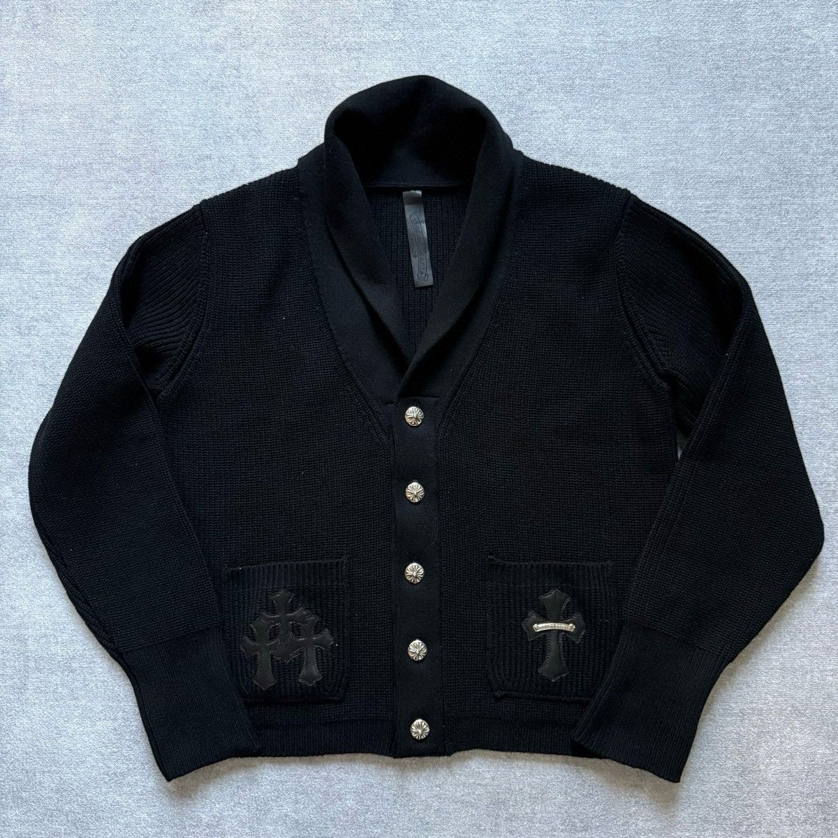 Chrome Hearts Chrome Hearts leather cross patches Cardigan Size US L / EU 52-54 / 3 - 1 Thumbnail