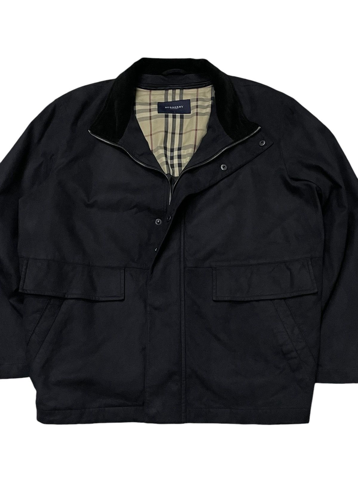 Burberry × Vintage Vintage Burberry Black Suede Jacket Size US L / EU 52-54 / 3 - 4 Thumbnail