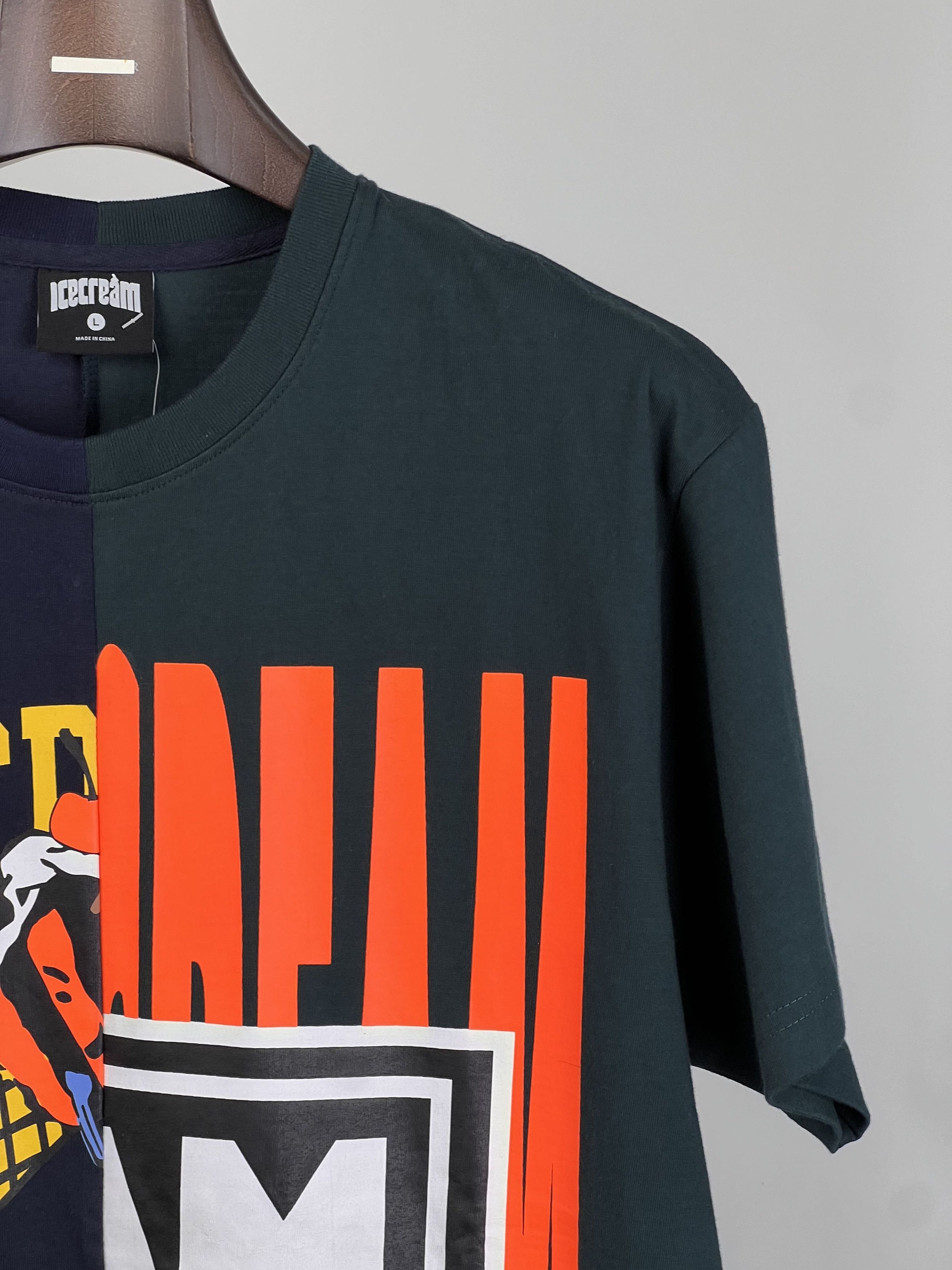 Icecream UNWORN* Split Color SS Tee Split Shirt Size US L / EU 52-54 / 3 - 3 Thumbnail