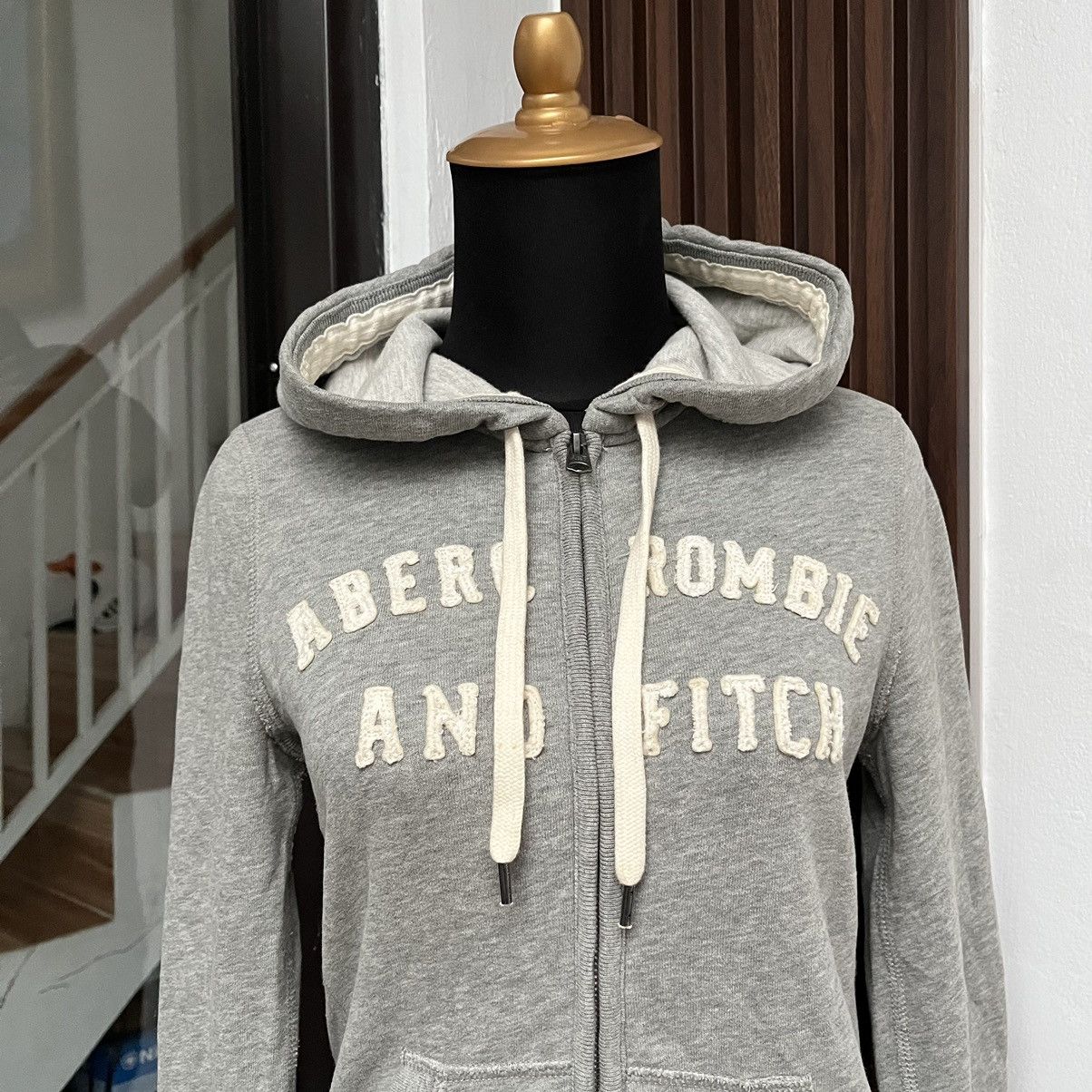 Abercrombie & Fitch 2000S Y2K Abercrombie & Fitch New York Zipper Hoodie Size XS / US 0-2 / IT 36-38 - 3 Thumbnail