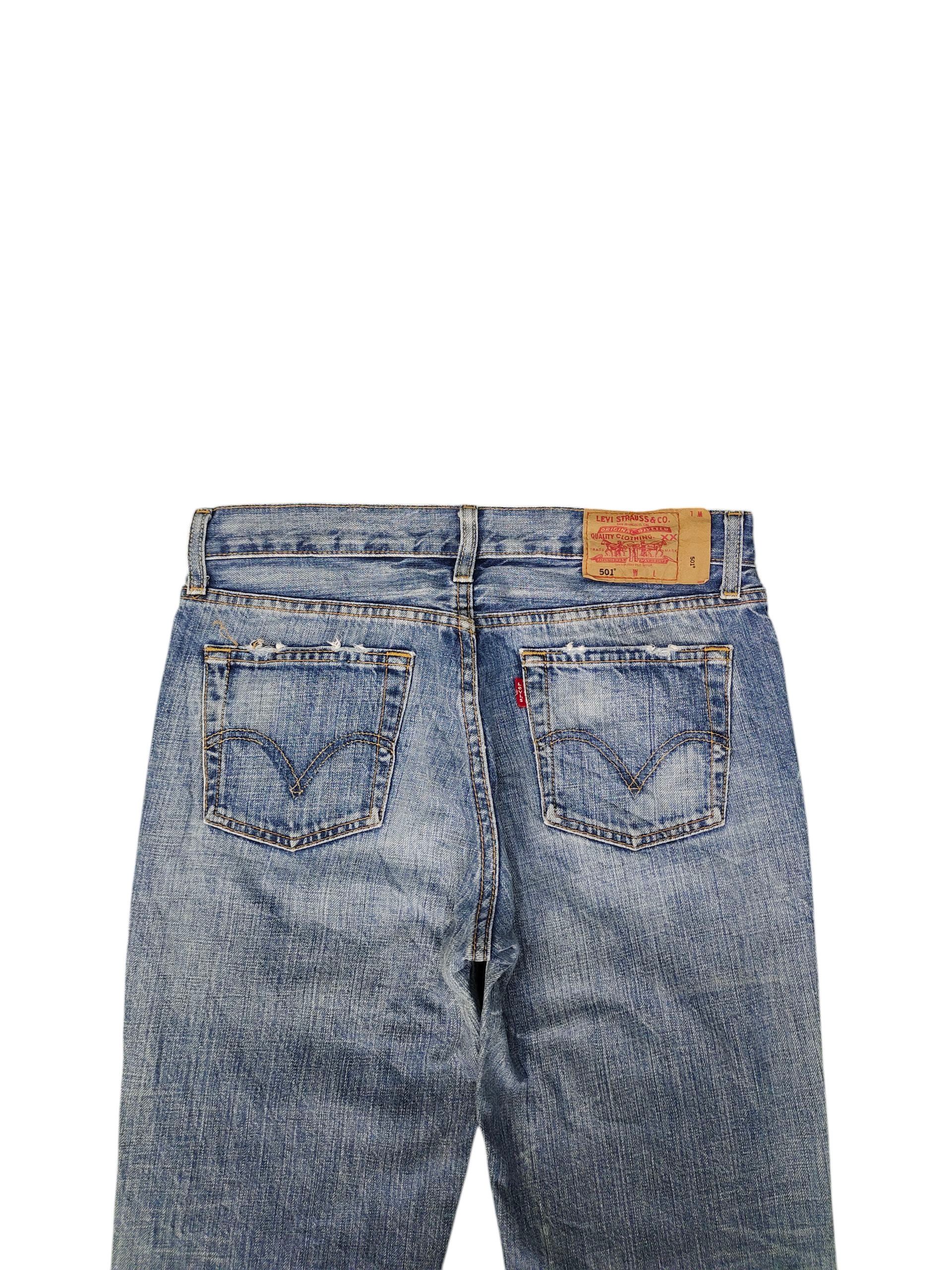 Levi's Vintage Levis 501 Clawmark Distress Jeans Hedi Slimane Size US 30 / EU 46 - 10 Thumbnail