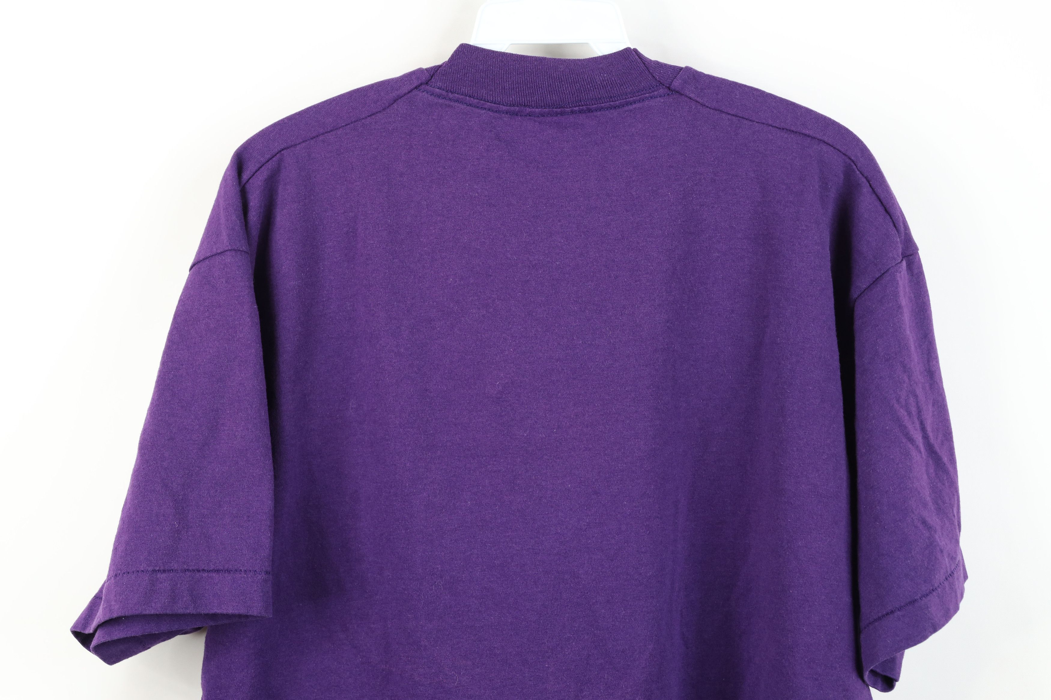Vintage Vintage 90s Streetwear Cotton Pocket T-Shirt Purple USA Size US XL / EU 56 / 4 - 10 Thumbnail