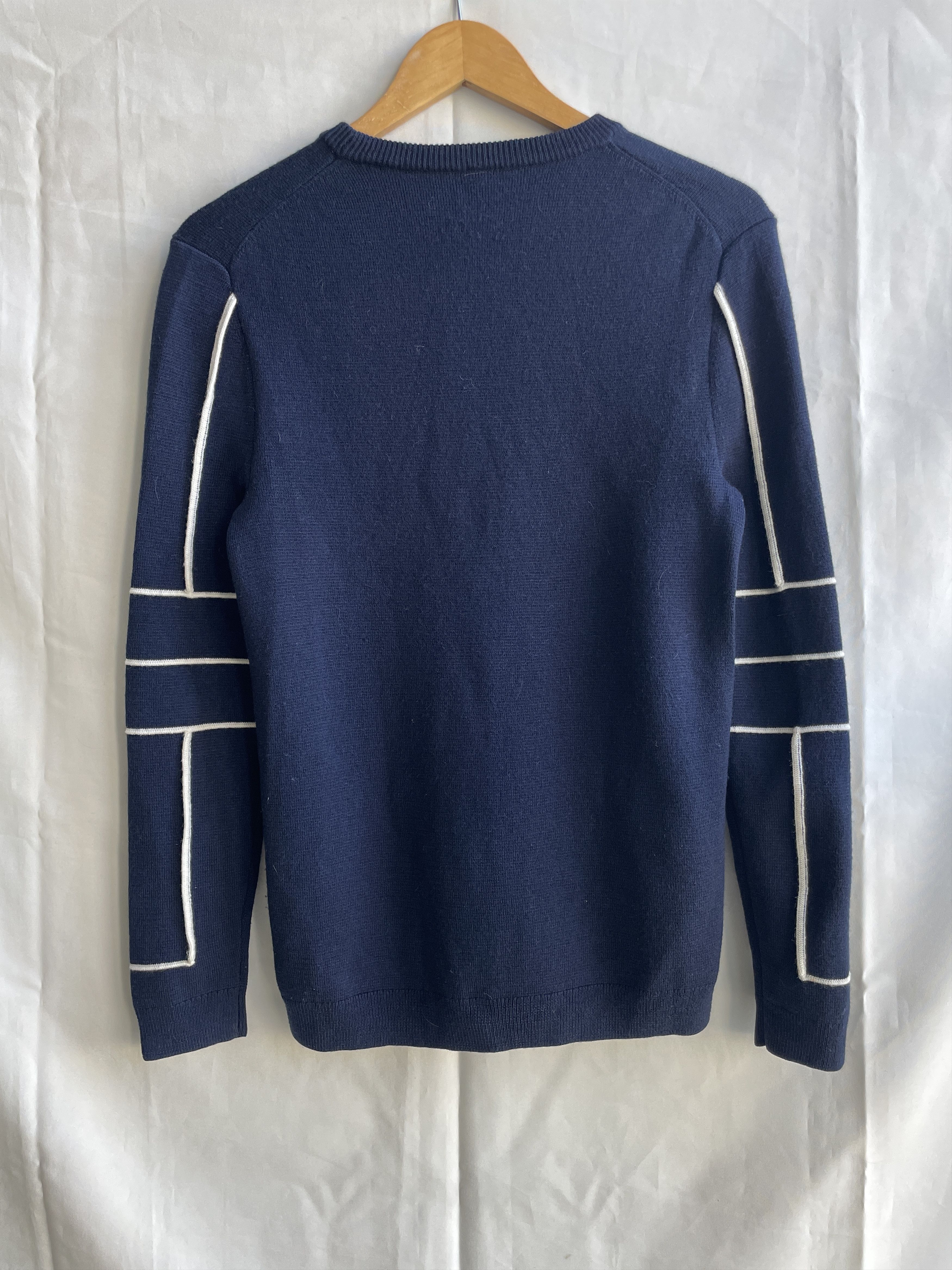 Black Barrett Black Barrett by Neil Barrett 3D Applique Crew Neck Sweater Size US S / EU 44-46 / 1 - 2 Thumbnail