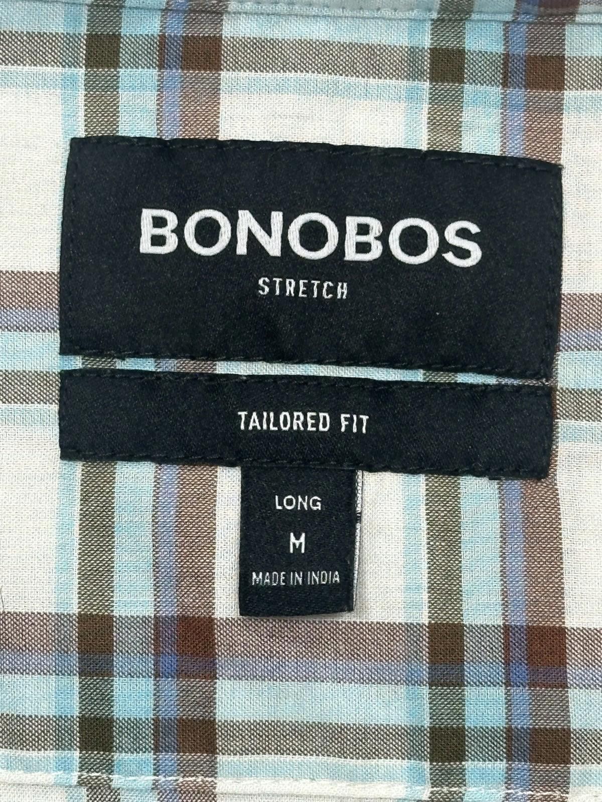 Bonobos Bonobos Stretch Tailored Cotton Long Oxford Button Up Mens M Size US M / EU 48-50 / 2 - 5 Thumbnail