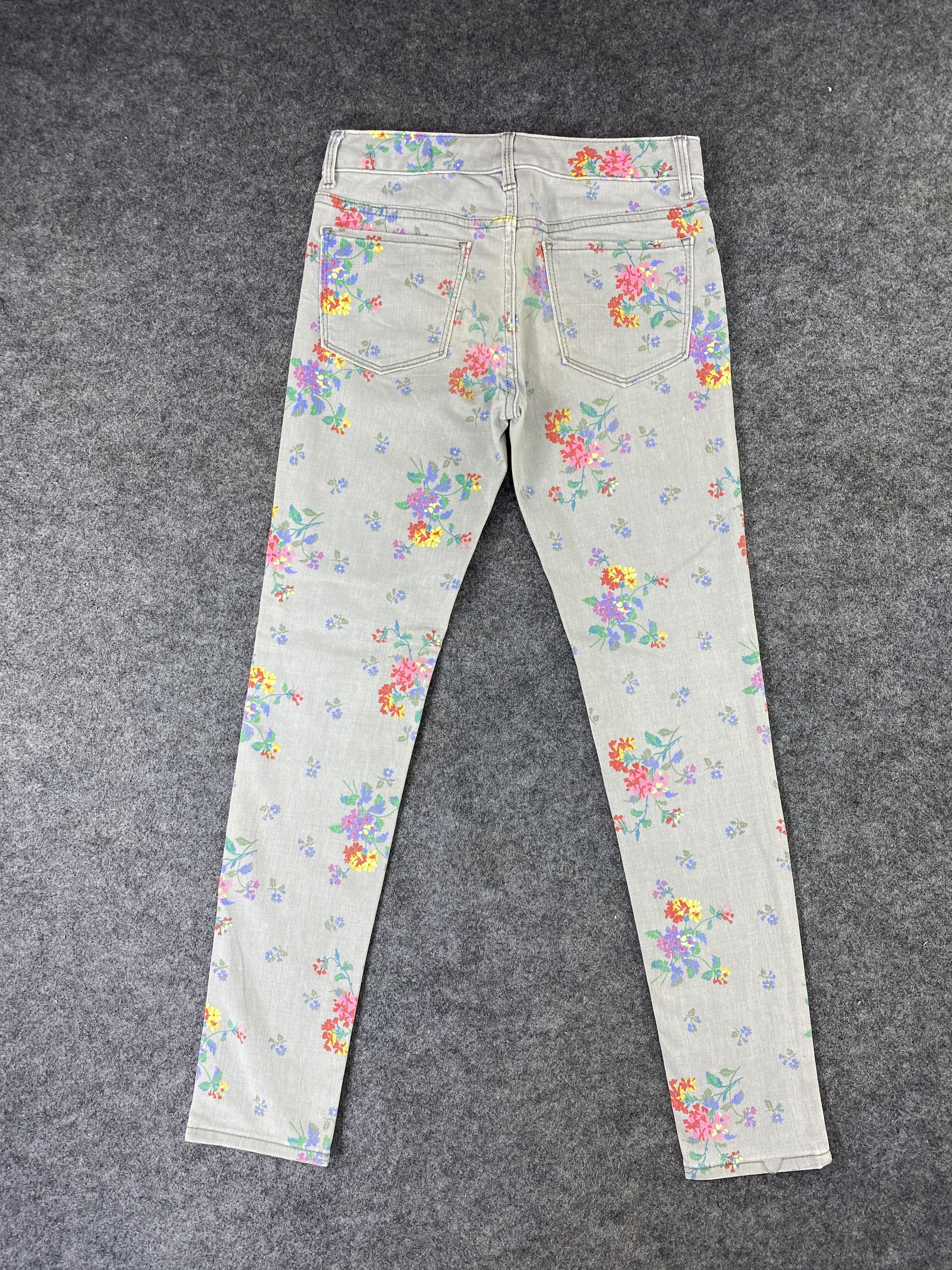 Gap GAP FLORAL SKINNY JEANS - J1082 Size 27" / US 4 / IT 40 - 3 Thumbnail