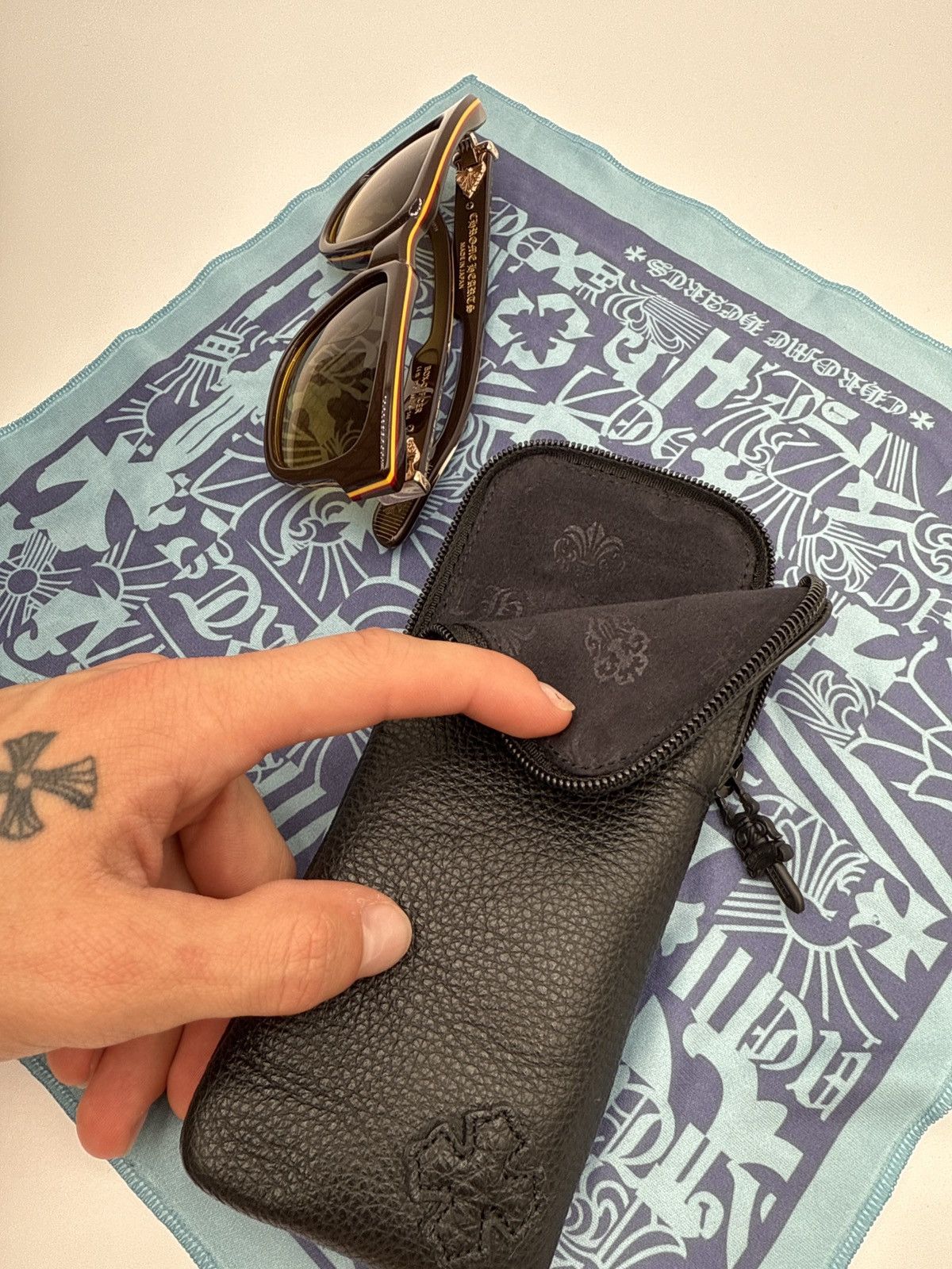 Chrome Hearts Chrome Hearts Box-Officer Glasses 18k Gold Size ONE SIZE - 17 Thumbnail