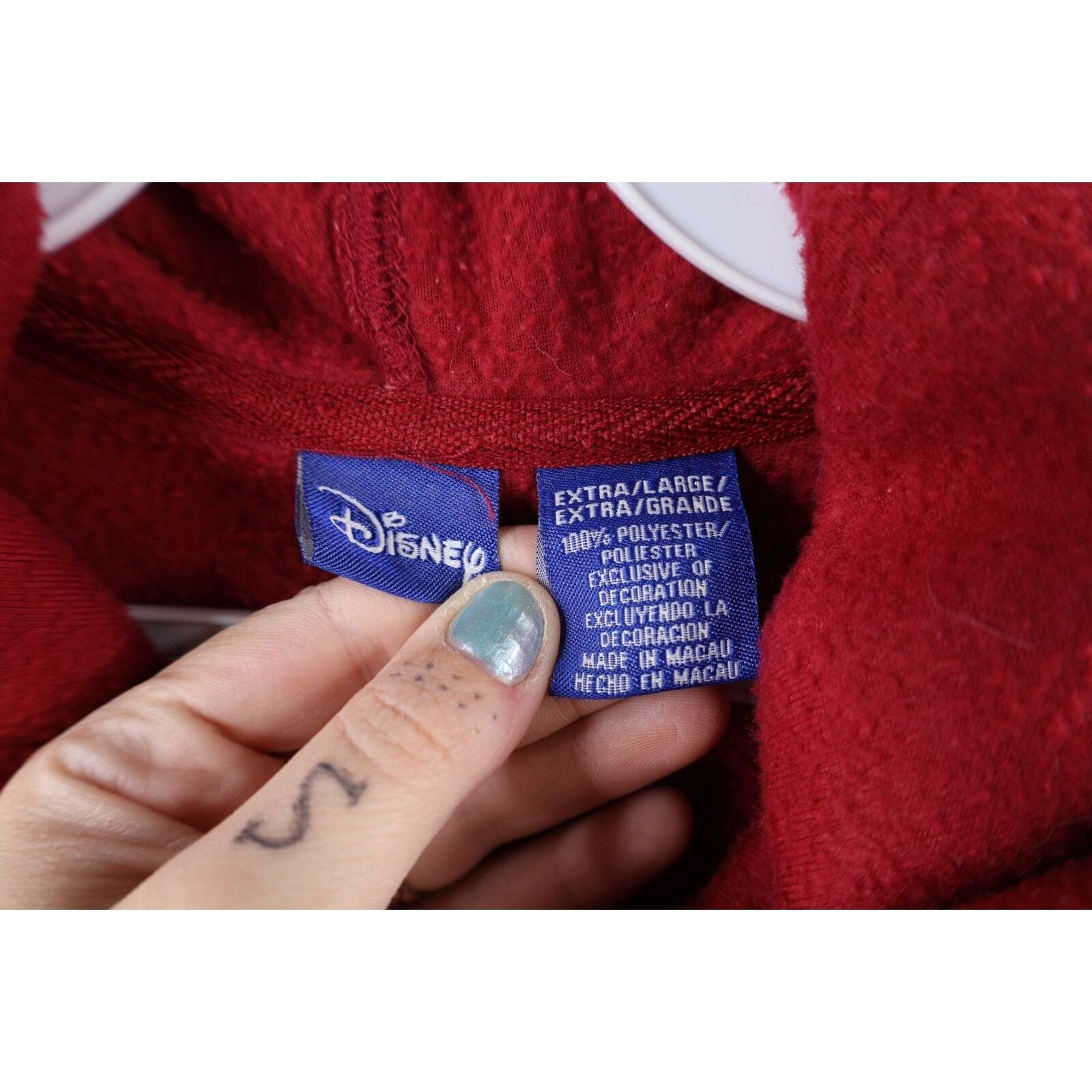 Disney × Vintage Vintage 90s Disney Winnie the Pooh Tigger Fleece Hoodie Size XL / US 12-14 / IT 48-50 - 7 Thumbnail