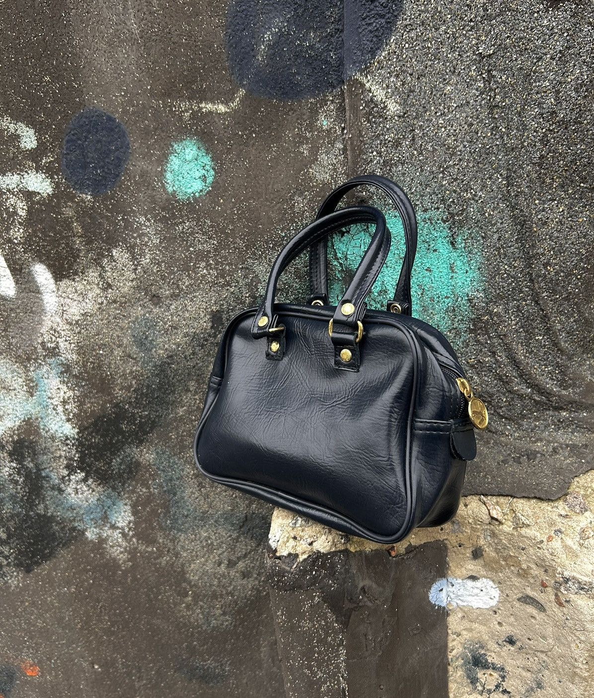Puma × Vintage Vintage Puma Y2k Leather Mini Bag Size ONE SIZE - 7 Thumbnail