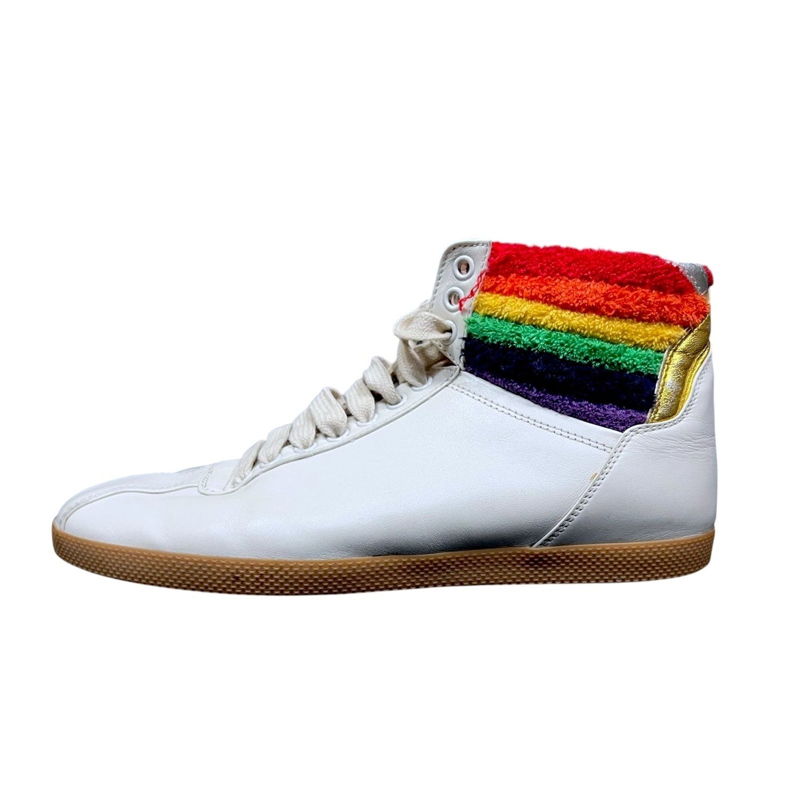 Gucci Gucci Rainbow Bambi Men's 4.5 Women's 6 High Top Sneakers Size US 6 / IT 36 - 4 Thumbnail