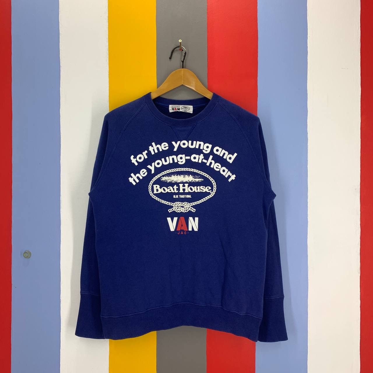 Japanese Brand Vintage VAN JAC Crew Neck Sweatshirt #2445/AJ Size US M / EU 48-50 / 2 - 1 Thumbnail