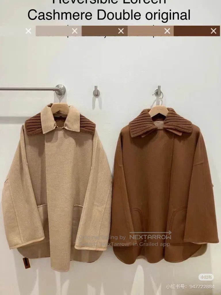 Loro Piana Loro Piana Beige and Khaki Two-Sided Wearable Collar Cashm Size S / US 4 / IT 40 - 9 Thumbnail